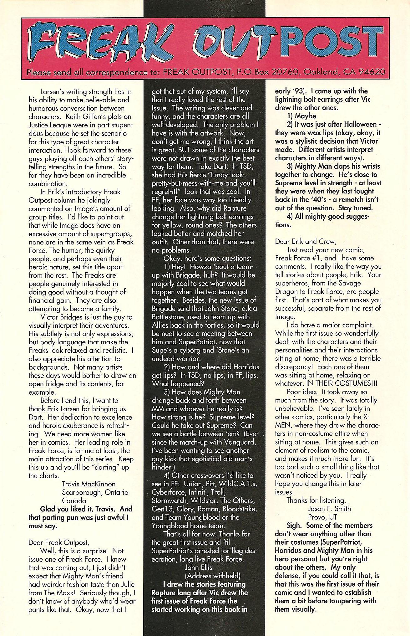 Read online Freak Force (1993) comic -  Issue #2 - 28