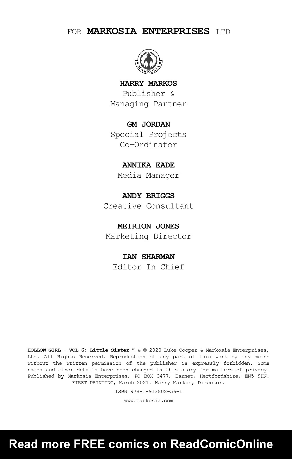 Read online Hollow Girl comic -  Issue #6 - 3