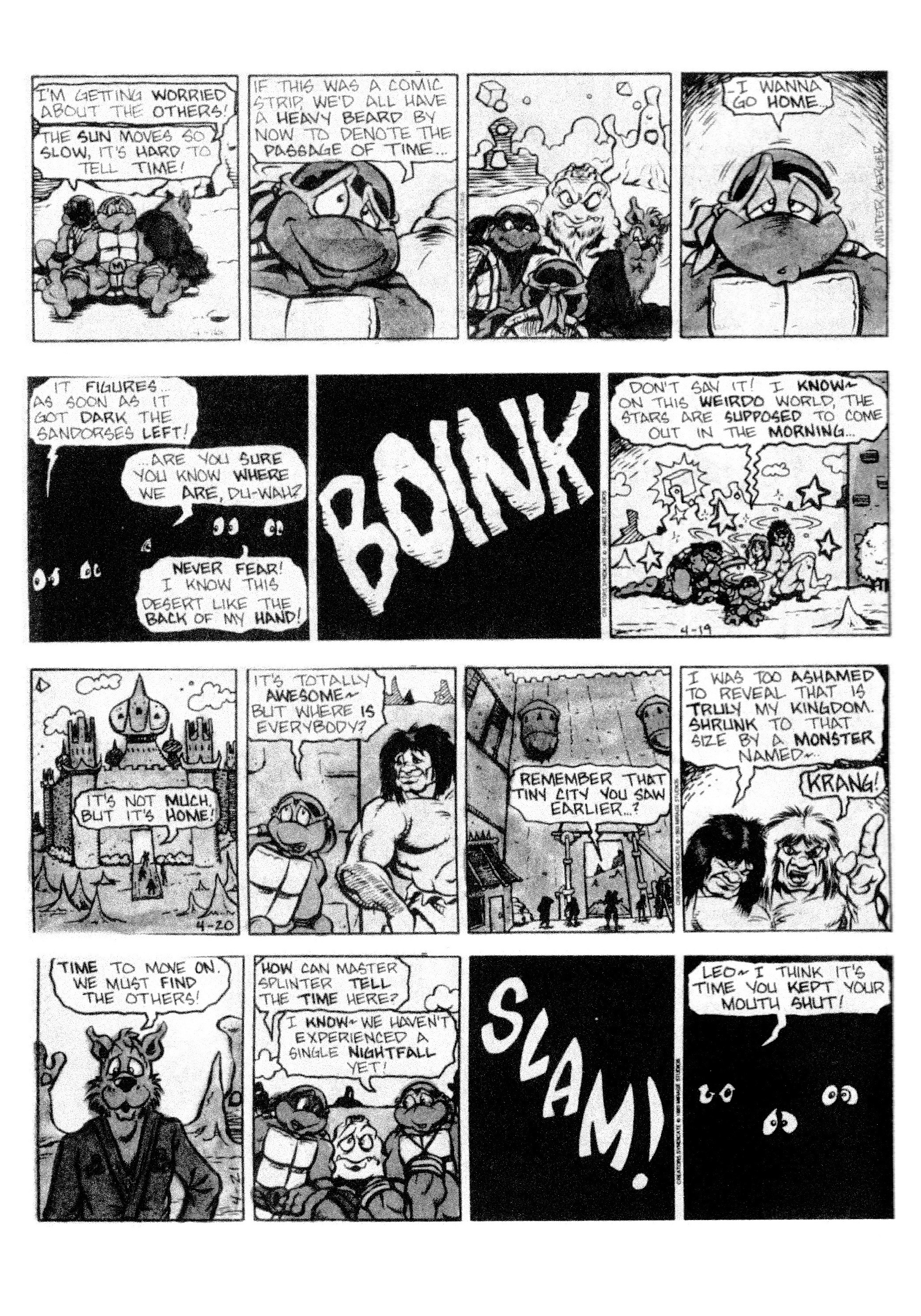 Read online Teenage Mutant Ninja Turtles: Complete Newspaper Daily Comic Strip Collection comic -  Issue # TPB 2 (Part 2) - 71