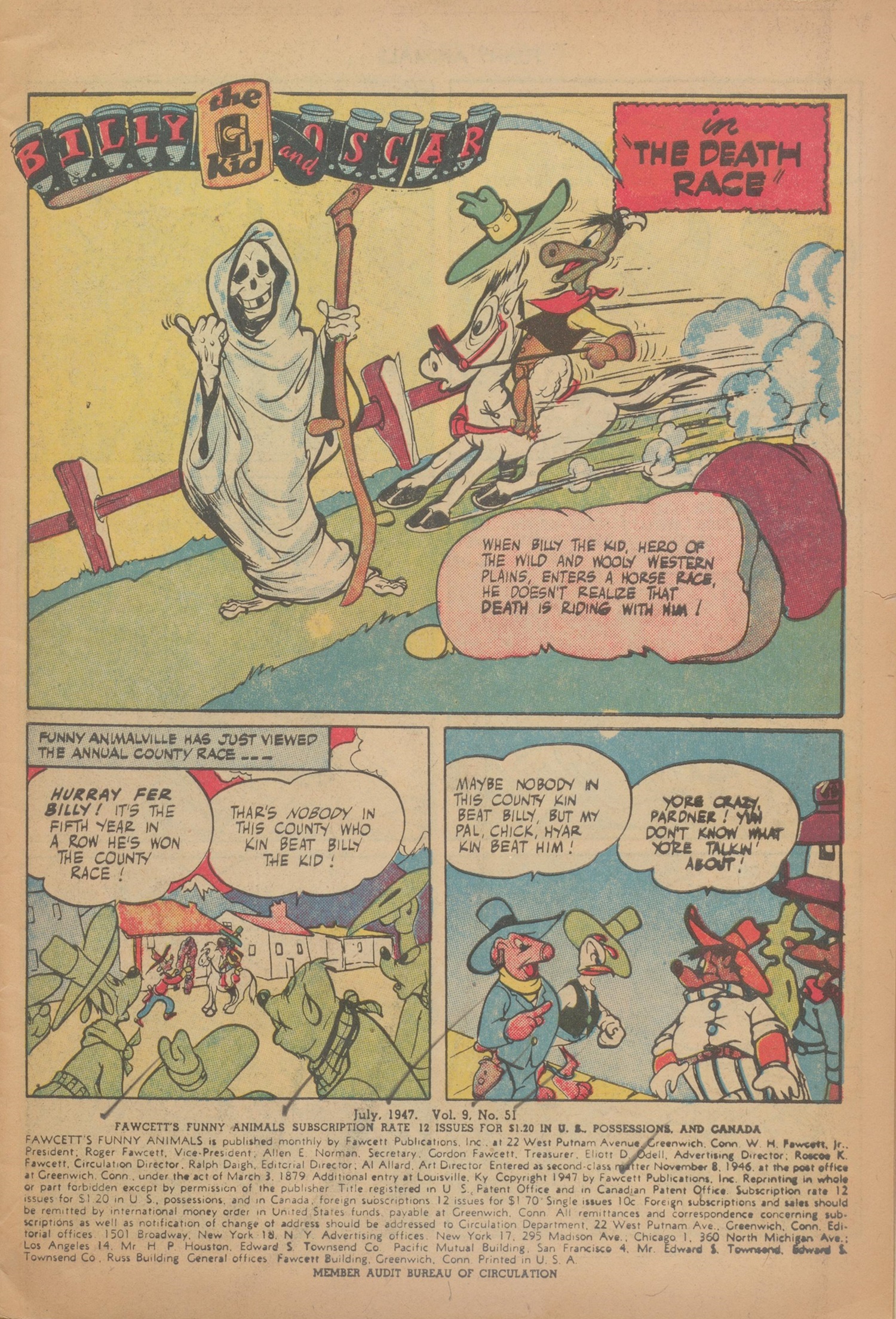 Read online Fawcett's Funny Animals comic -  Issue #51 - 3