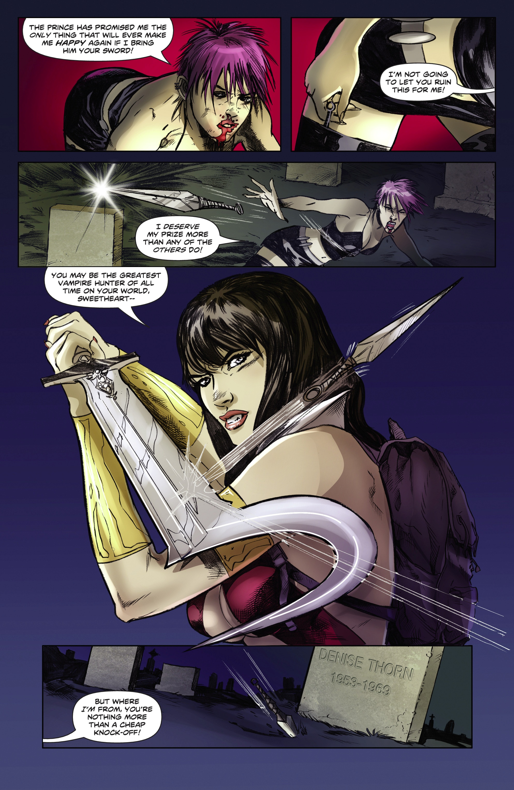 Read online Swords of Sorrow: Vampirella & Jennifer Blood comic -  Issue #4 - 14