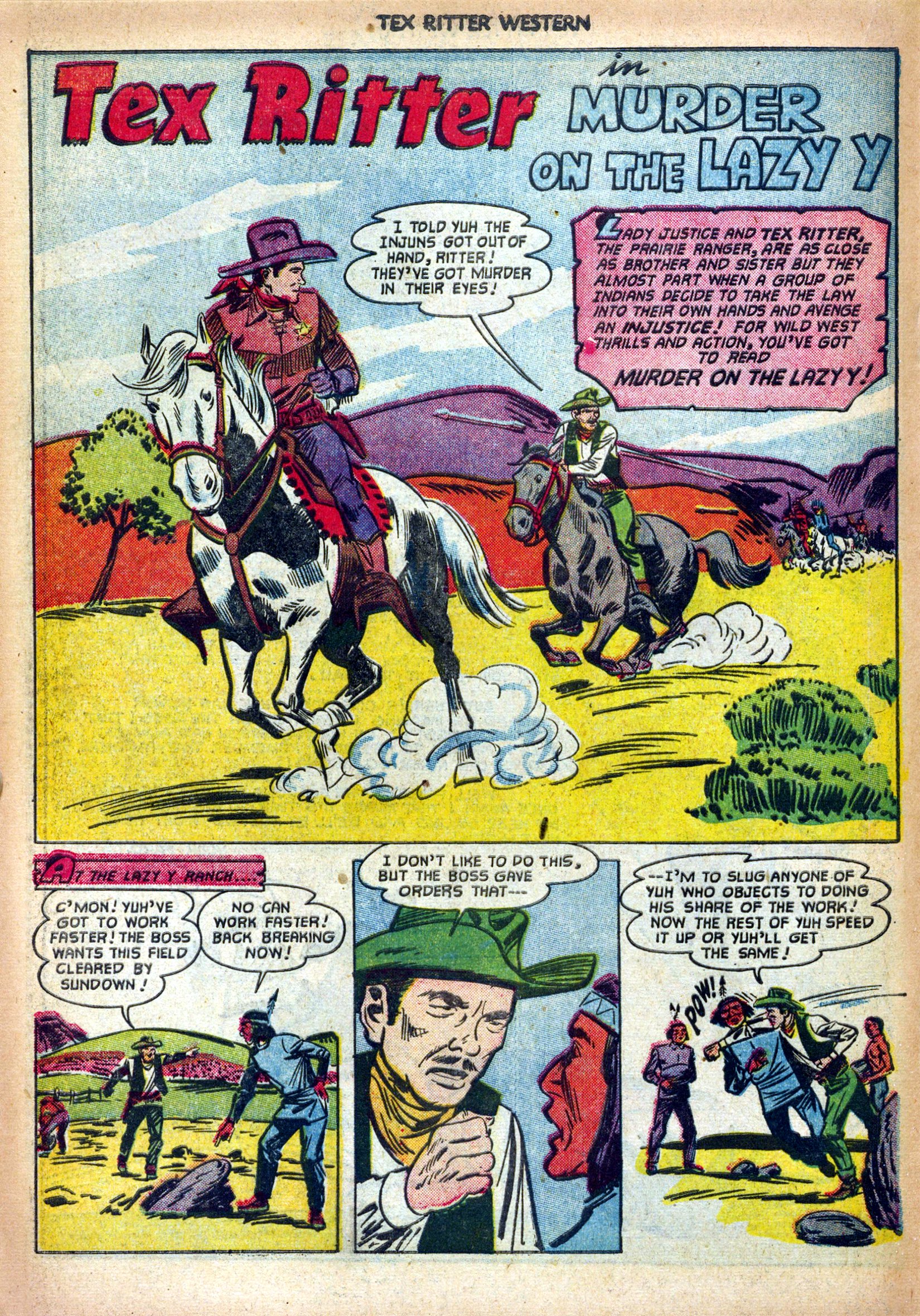 Read online Tex Ritter Western comic -  Issue #13 - 18