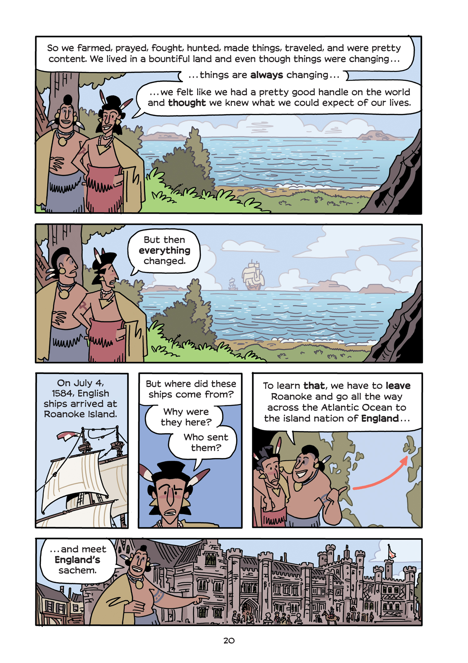 Read online History Comics comic -  Issue # The Roanoke Colony - Americas First Mystery - 28