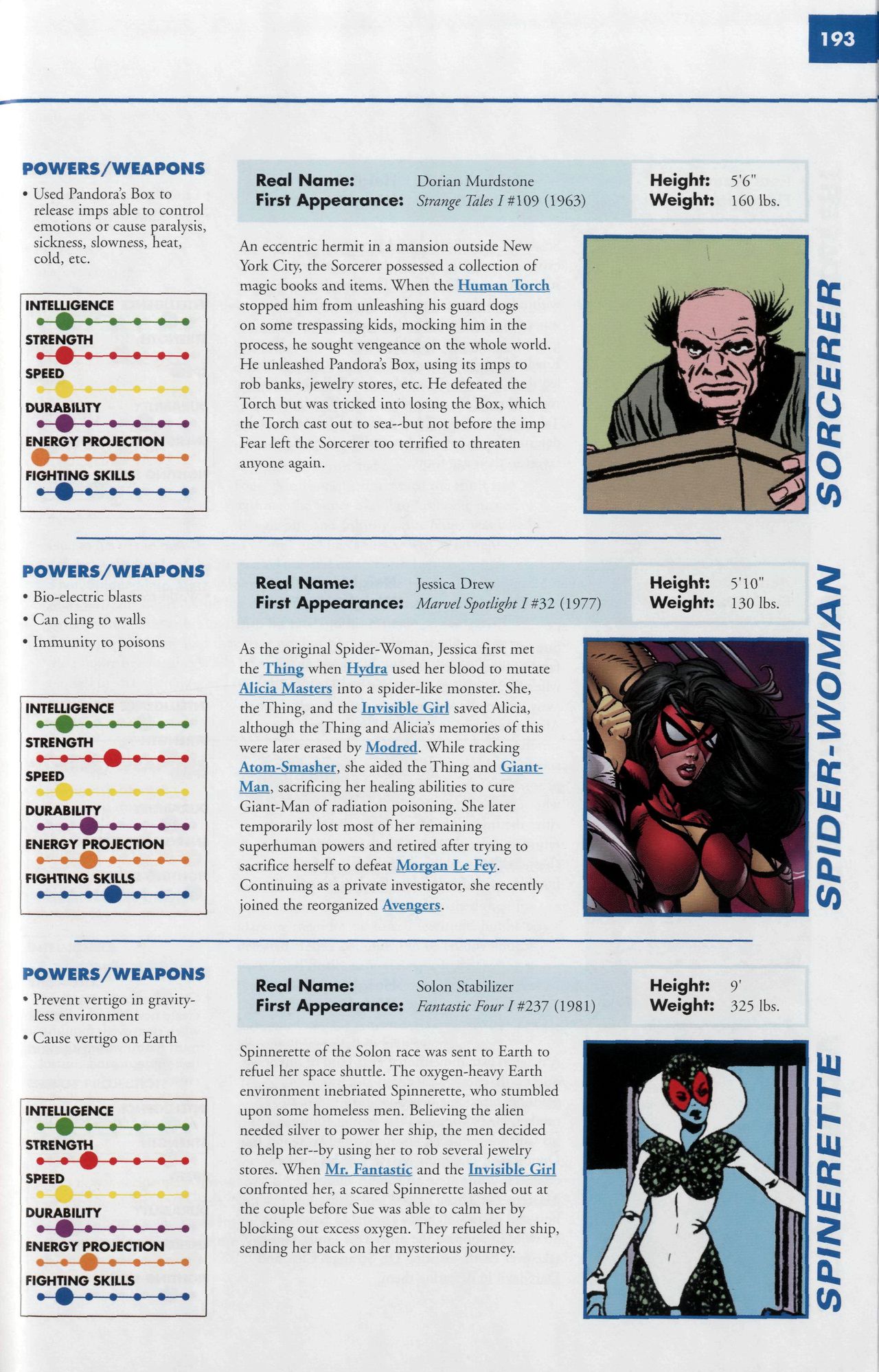 Read online Marvel Encyclopedia comic -  Issue # TPB 6 - 196