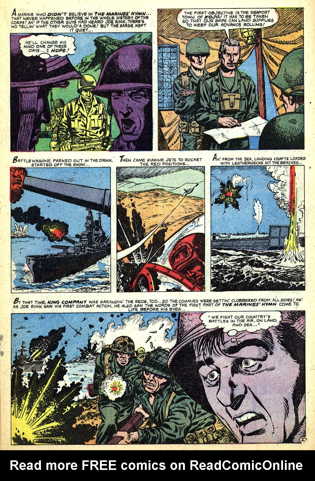 Read online Marines in Action comic -  Issue #14 - 17