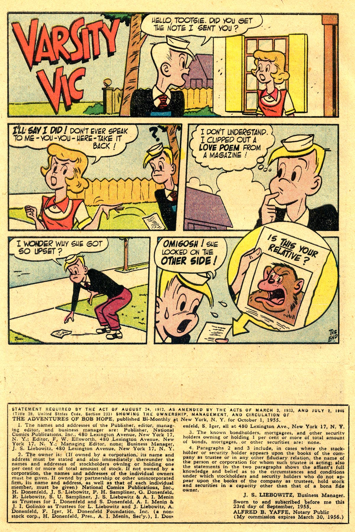 Read online The Adventures of Bob Hope comic -  Issue #37 - 32