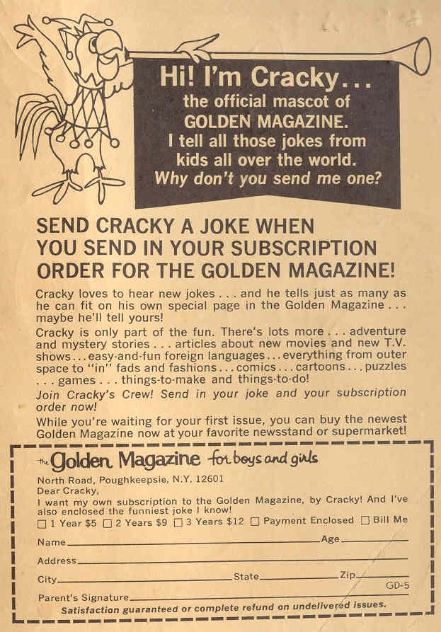 Read online Golden Comics Digest comic -  Issue #9 - 127