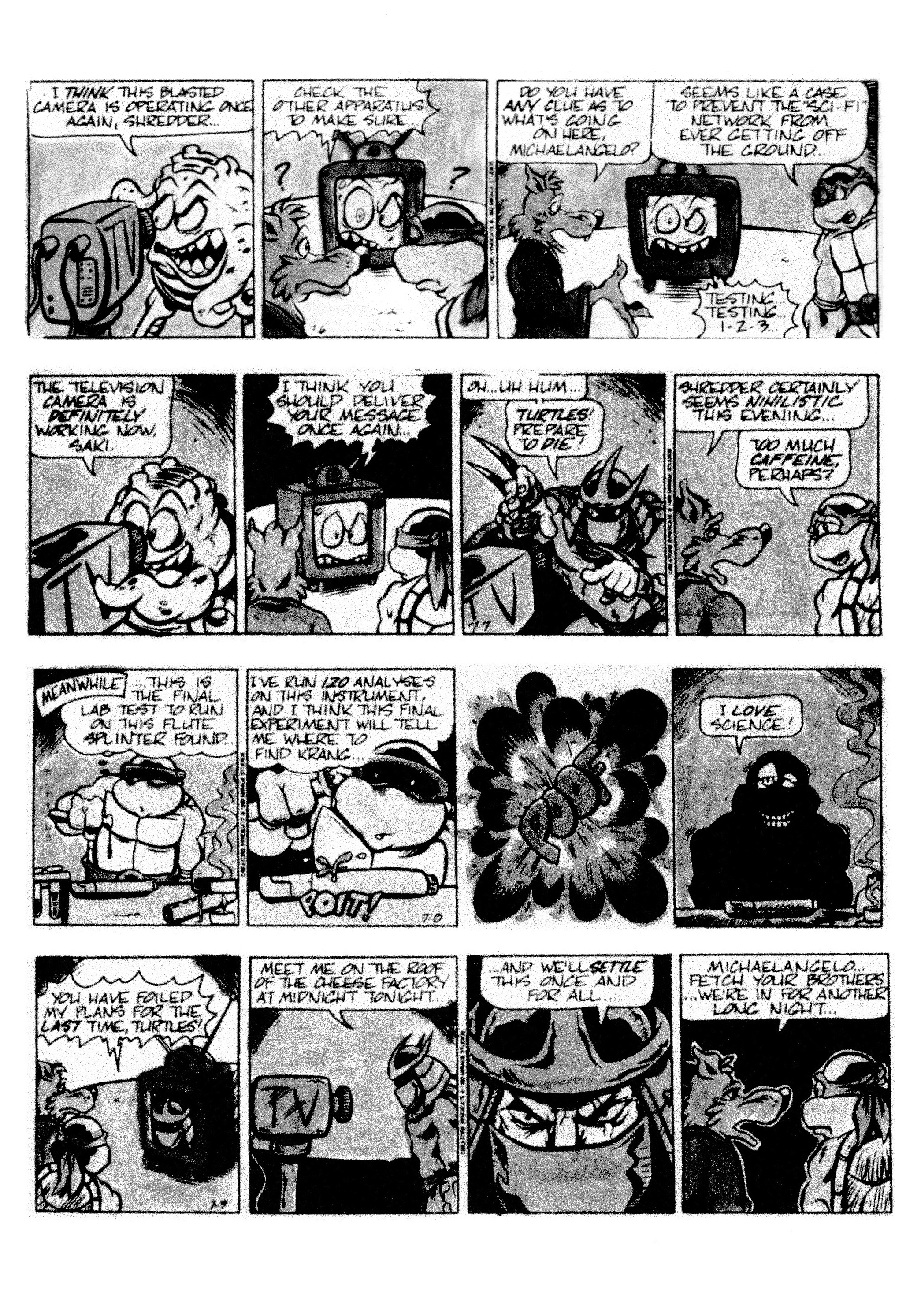 Read online Teenage Mutant Ninja Turtles: Complete Newspaper Daily Comic Strip Collection comic -  Issue # TPB 2 (Part 2) - 19