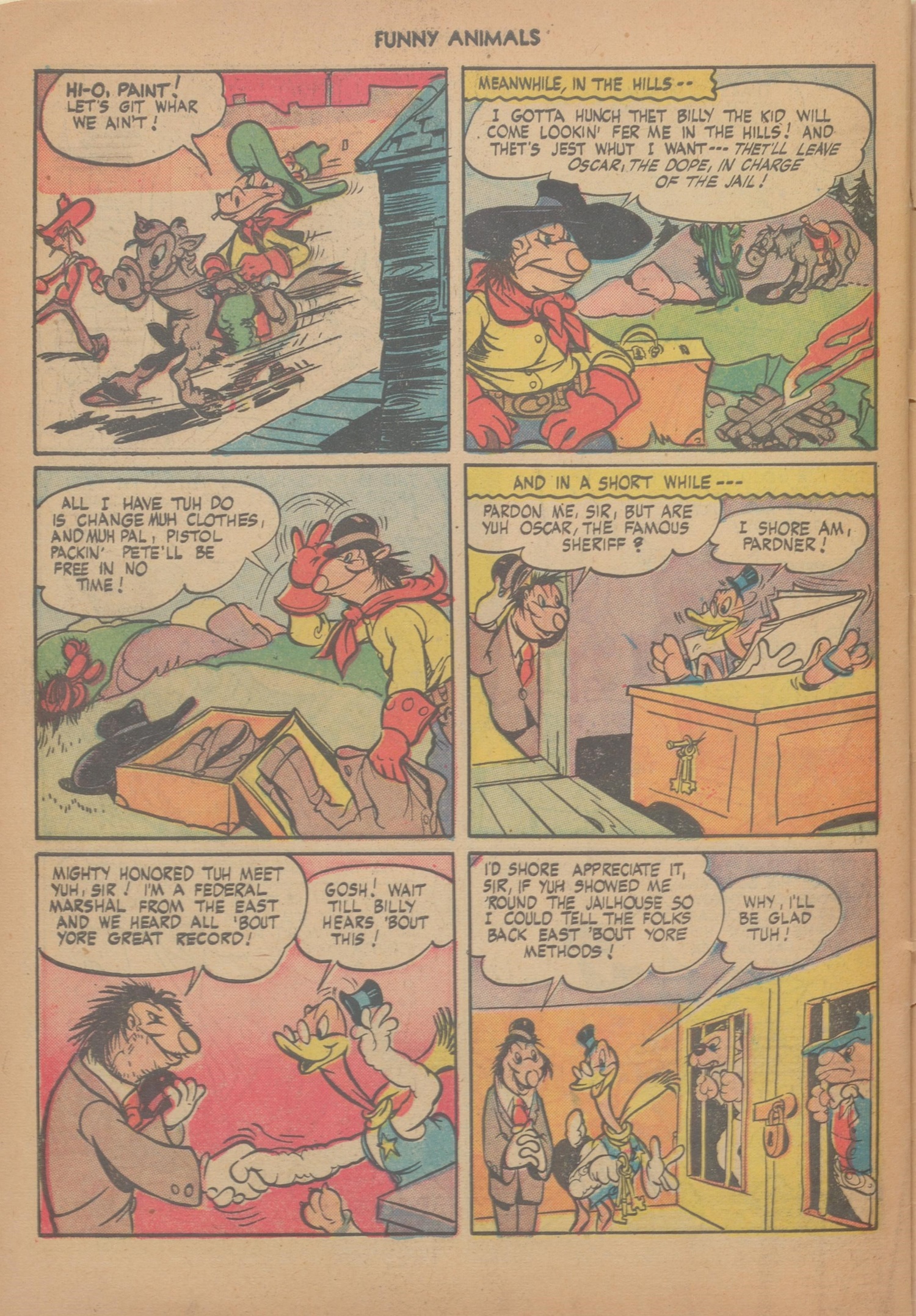 Read online Fawcett's Funny Animals comic -  Issue #58 - 34