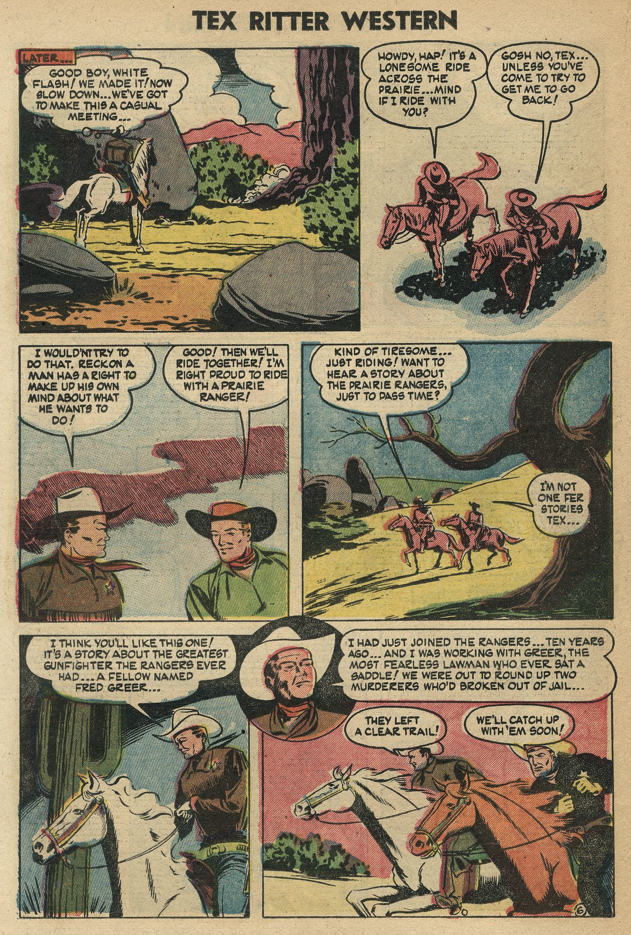 Read online Tex Ritter Western comic -  Issue #21 - 22