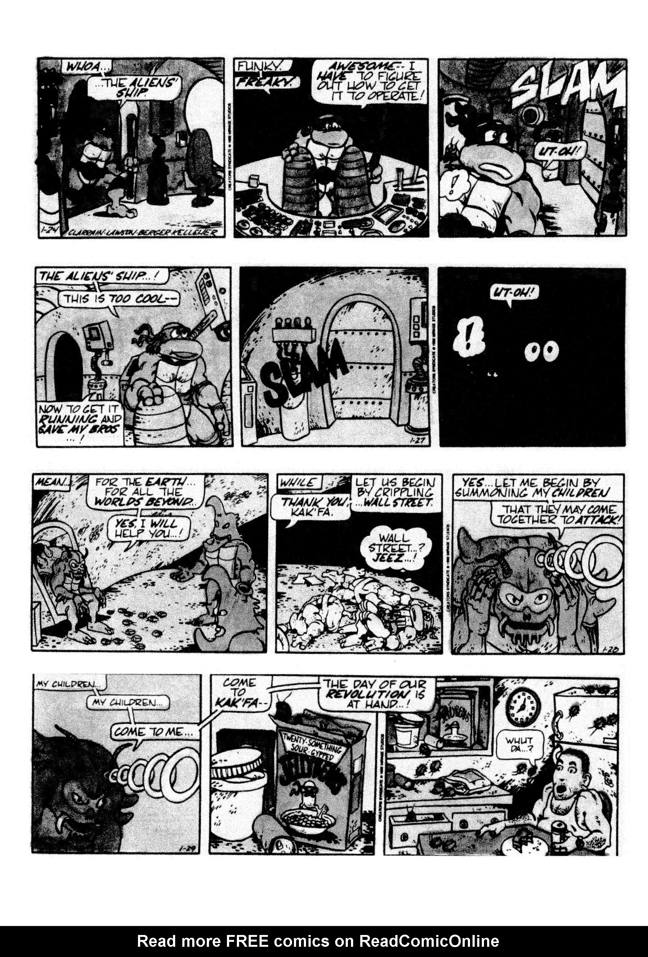 Read online Teenage Mutant Ninja Turtles: Complete Newspaper Daily Comic Strip Collection comic -  Issue # TPB 2 (Part 1) - 88