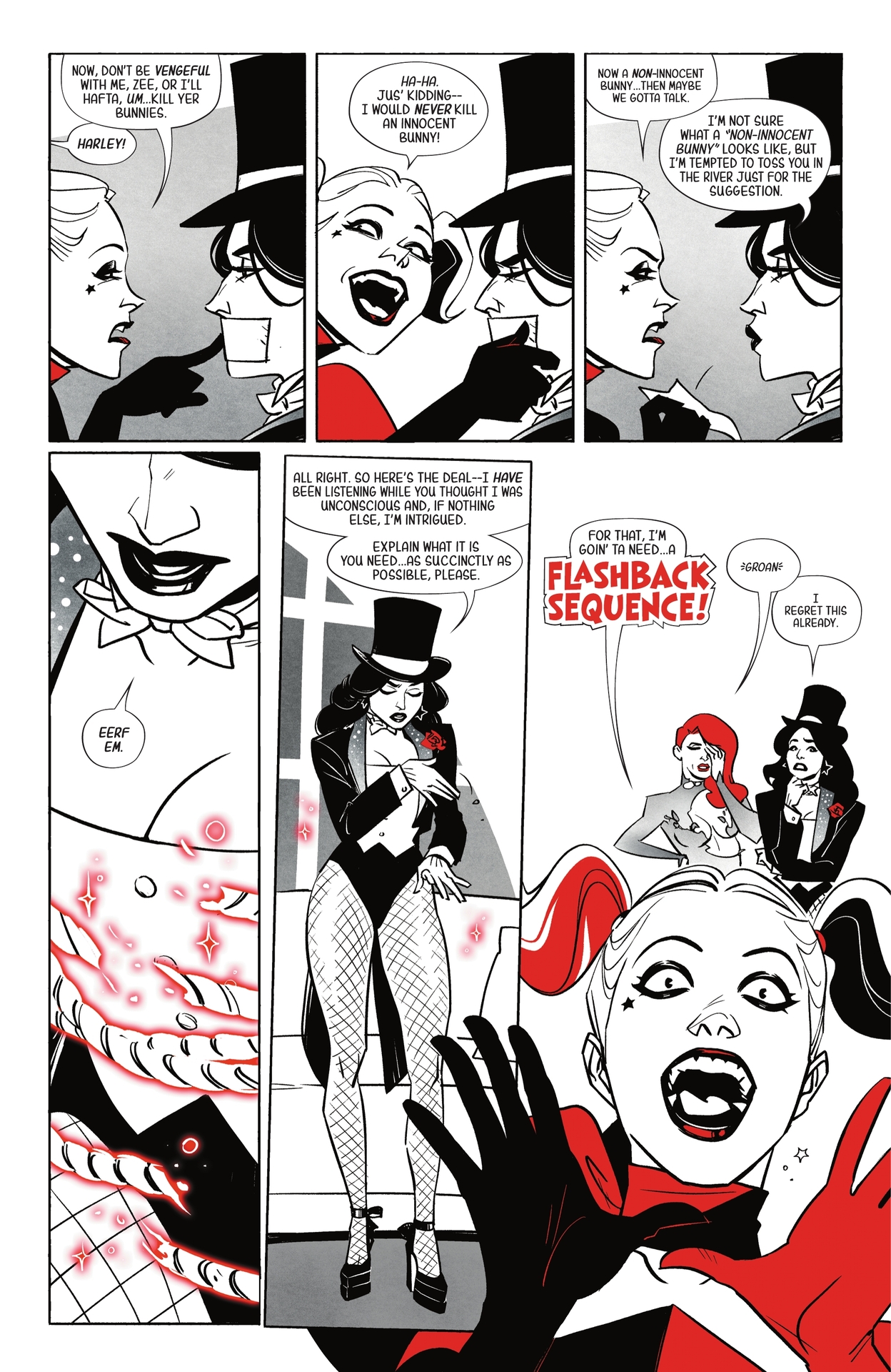 Read online Harley Quinn: Black   White   Redder comic -  Issue #2 - 6