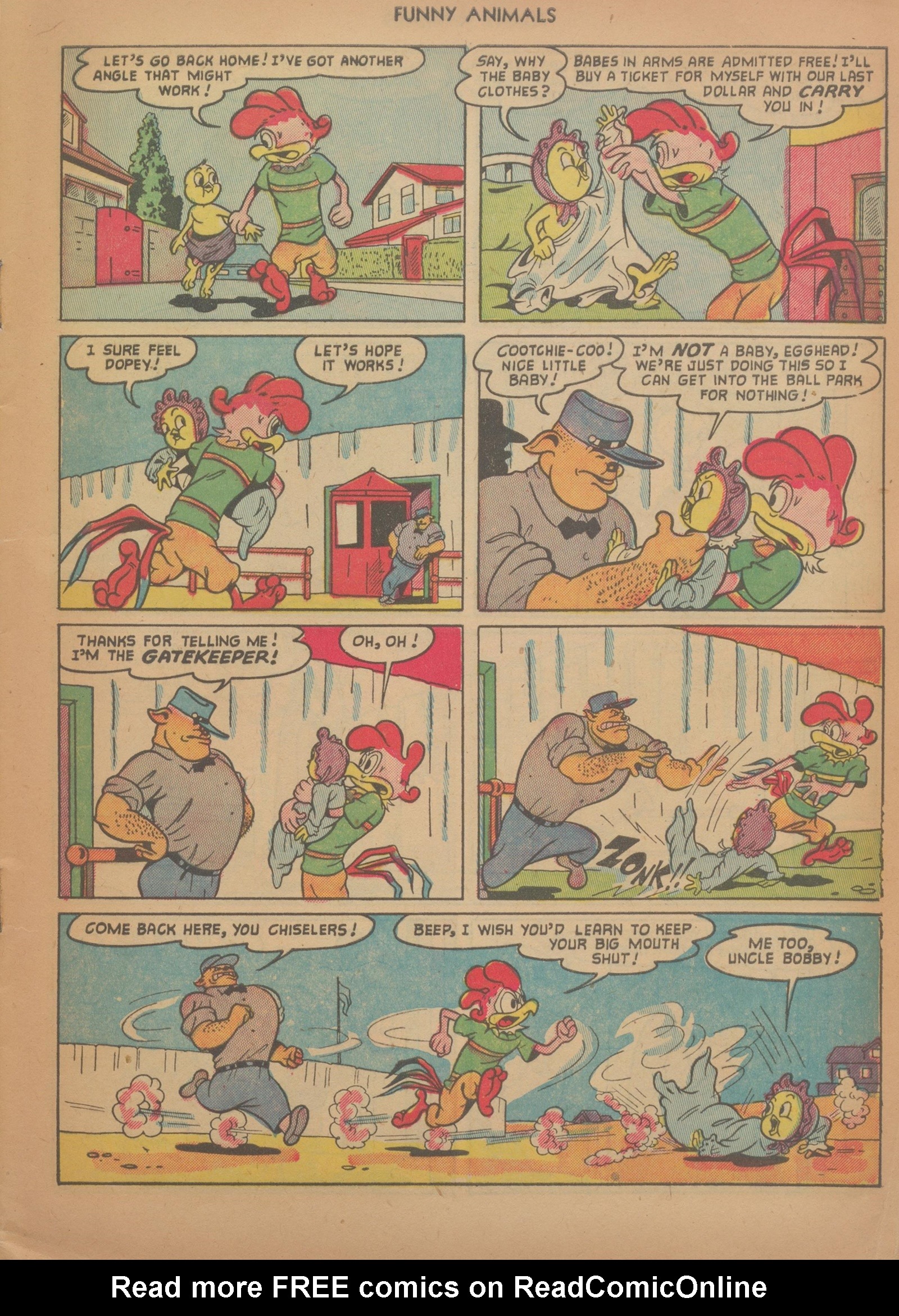 Read online Fawcett's Funny Animals comic -  Issue #78 - 5