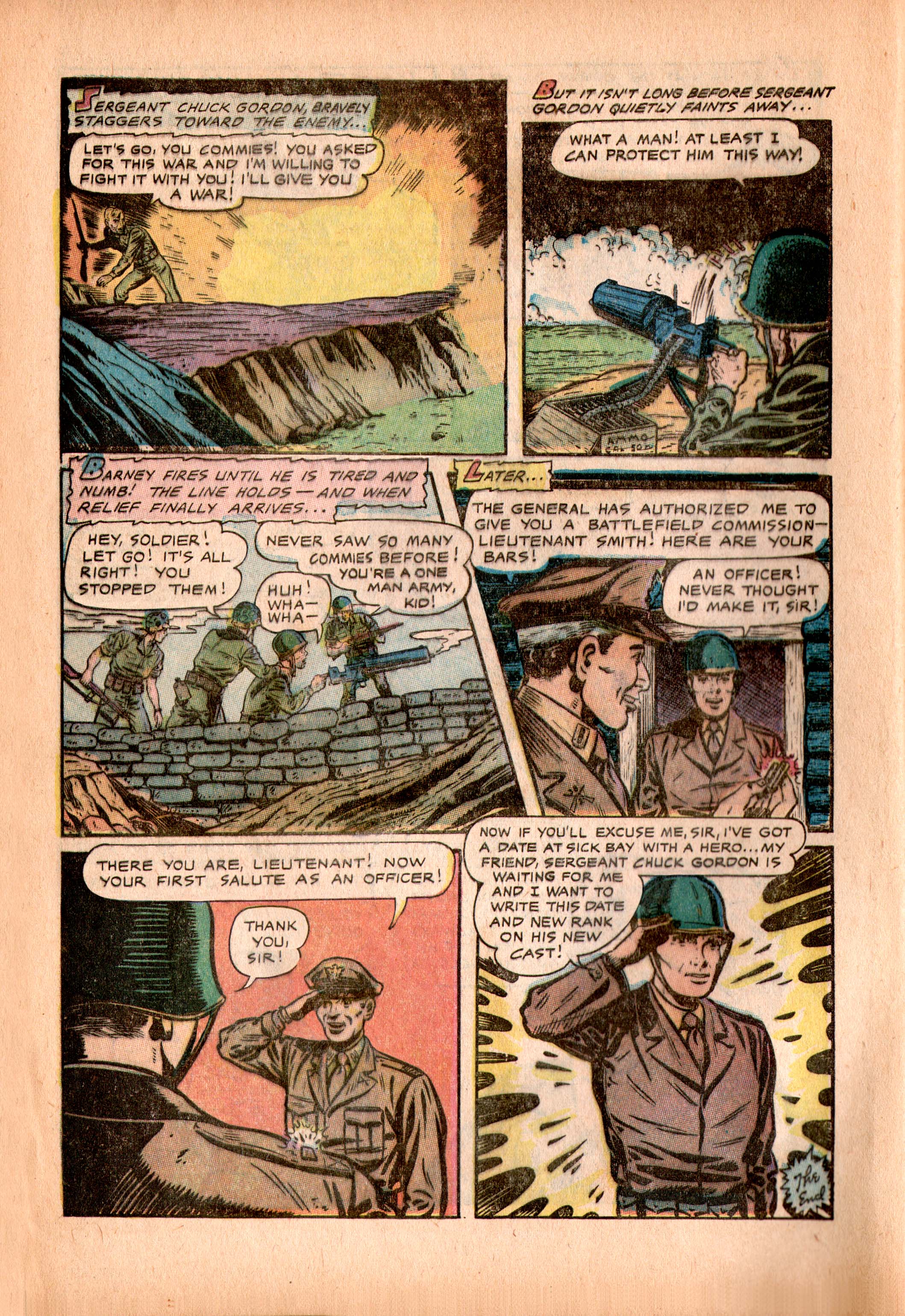 Read online Men in Action (1957) comic -  Issue #5 - 10