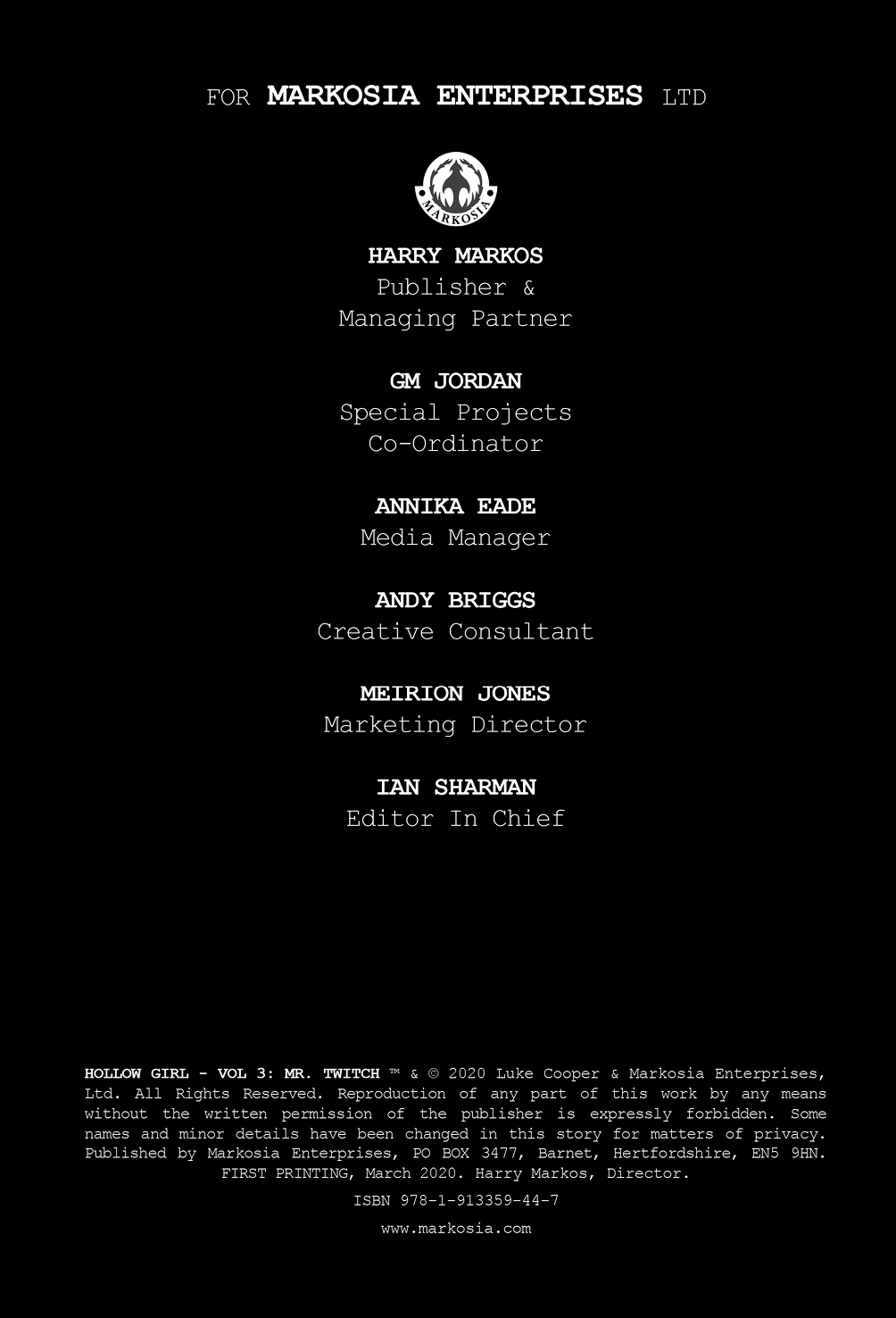 Read online Hollow Girl comic -  Issue #3 - 3