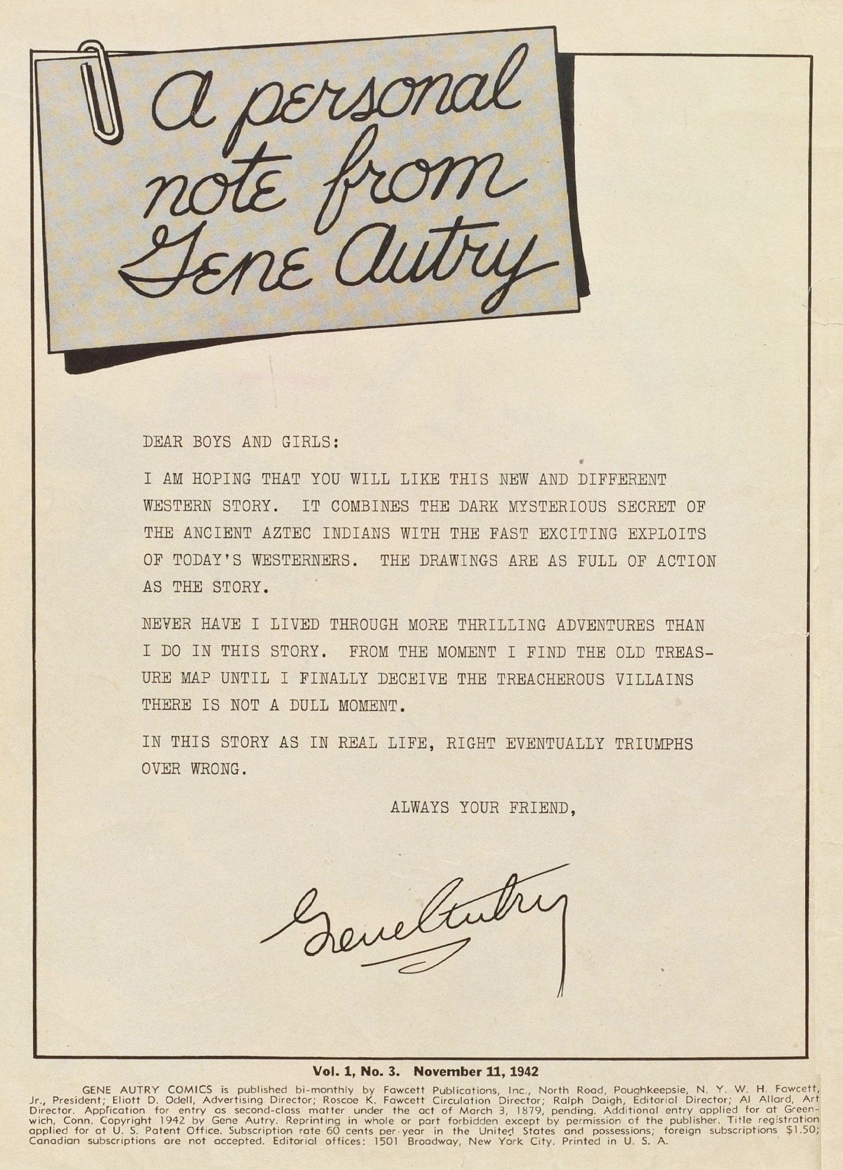 Read online Gene Autry Comics comic -  Issue #3 - 2