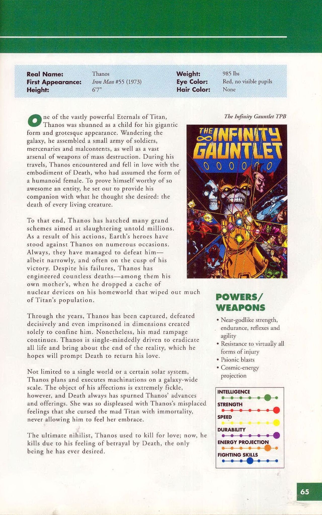 Read online Marvel Encyclopedia comic -  Issue # TPB 1 - 63