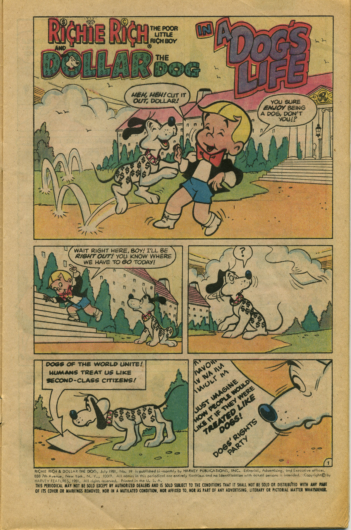 Read online Richie Rich & Dollar the Dog comic -  Issue #19 - 5