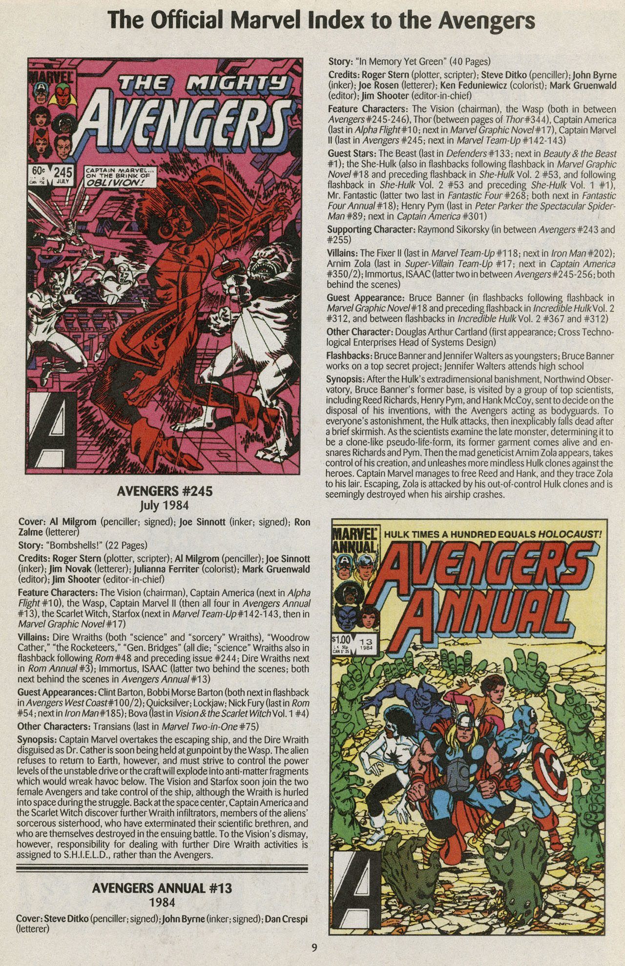 Read online The Official Marvel Index to the Avengers comic -  Issue #5 - 11