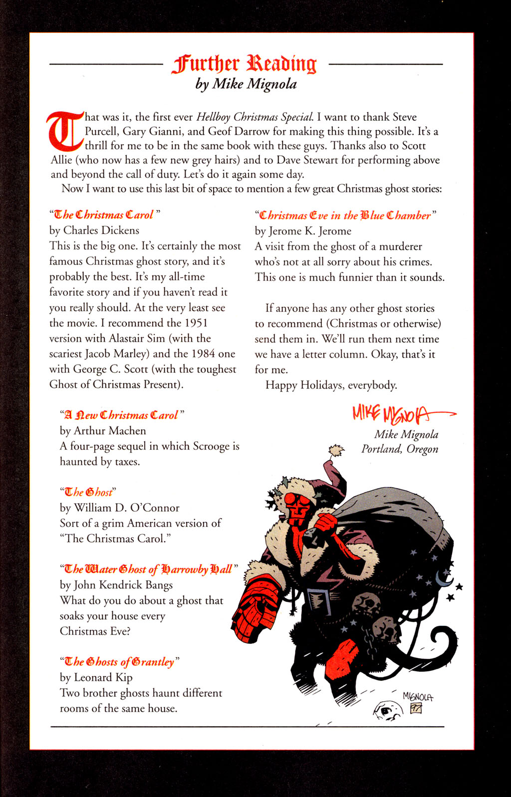 Read online Hellboy Christmas Special comic -  Issue # Full - 48