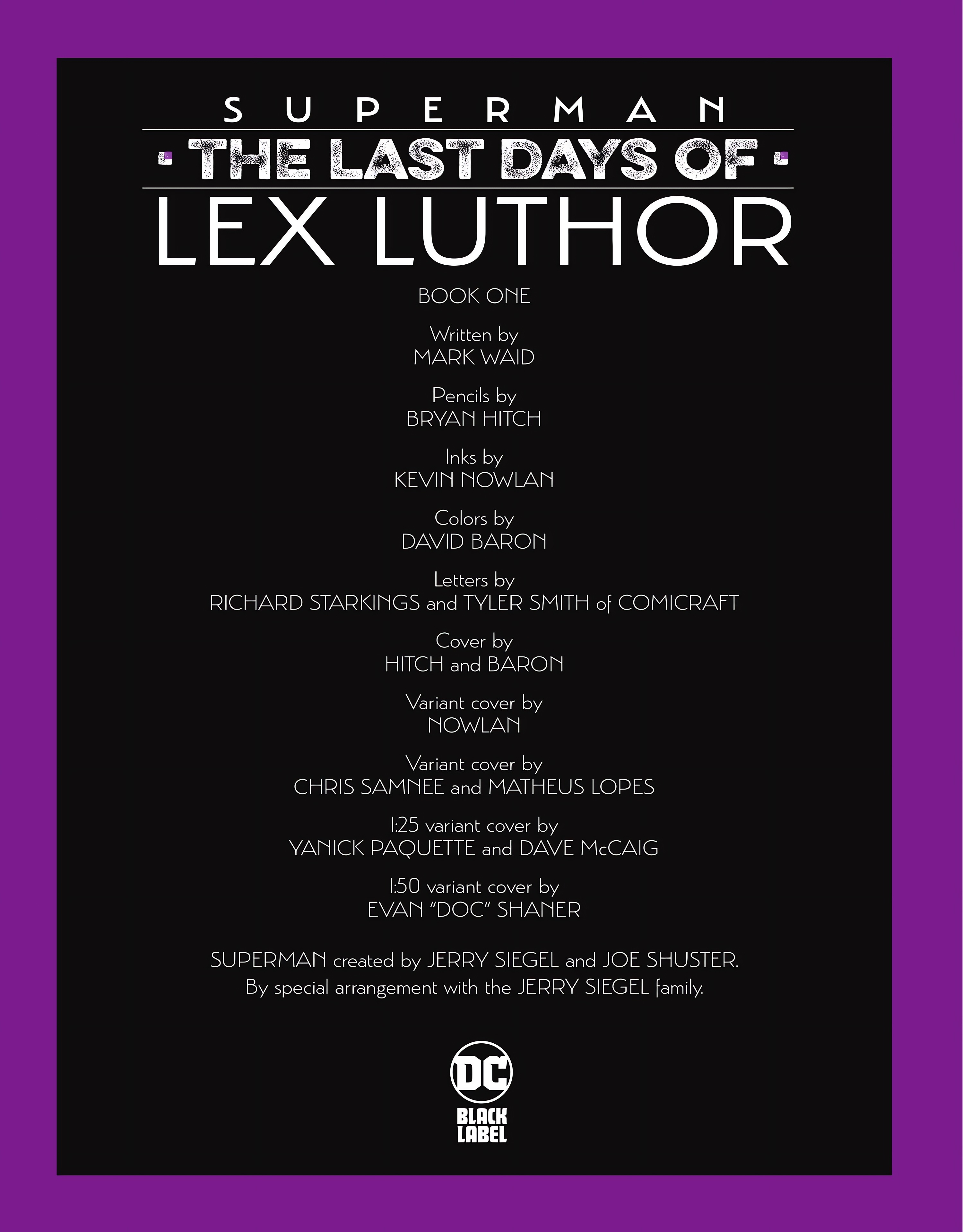 Read online Superman: The Last Days of Lex Luthor comic -  Issue #1 - 2