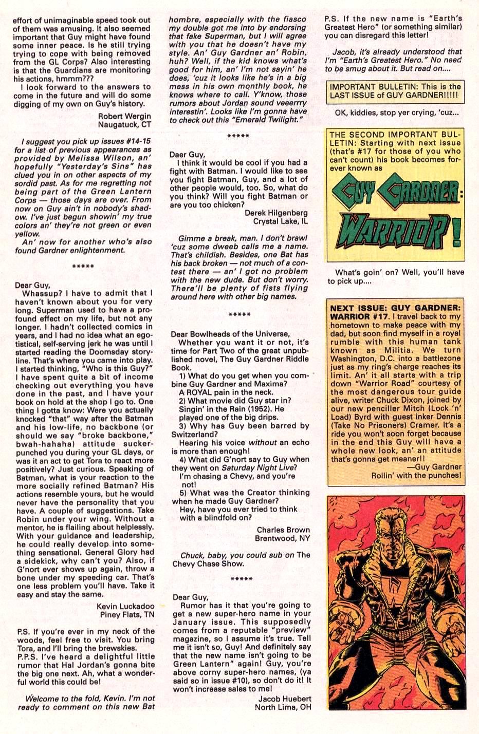 Read online Guy Gardner comic -  Issue #16 - 24
