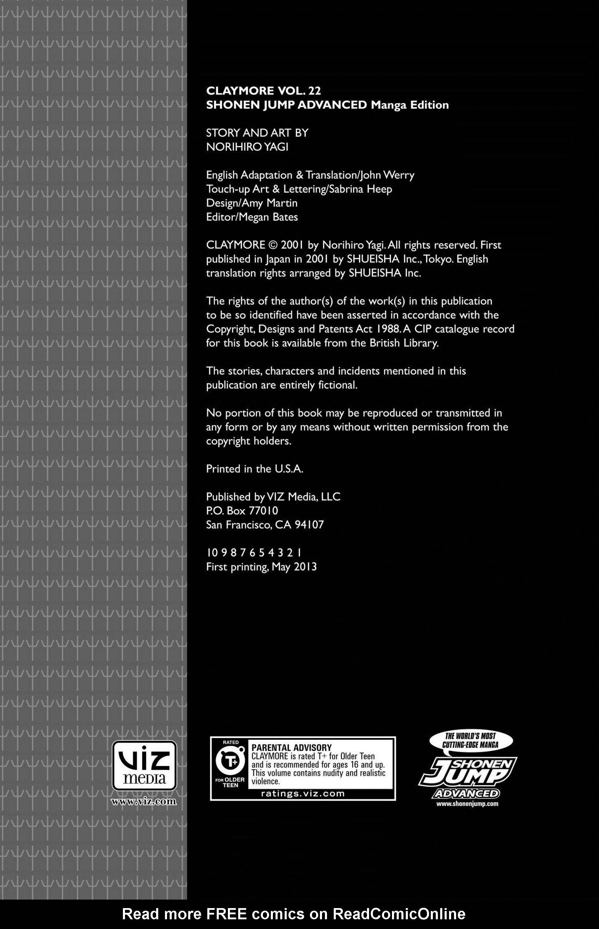 Read online Claymore comic -  Issue #22 - 3