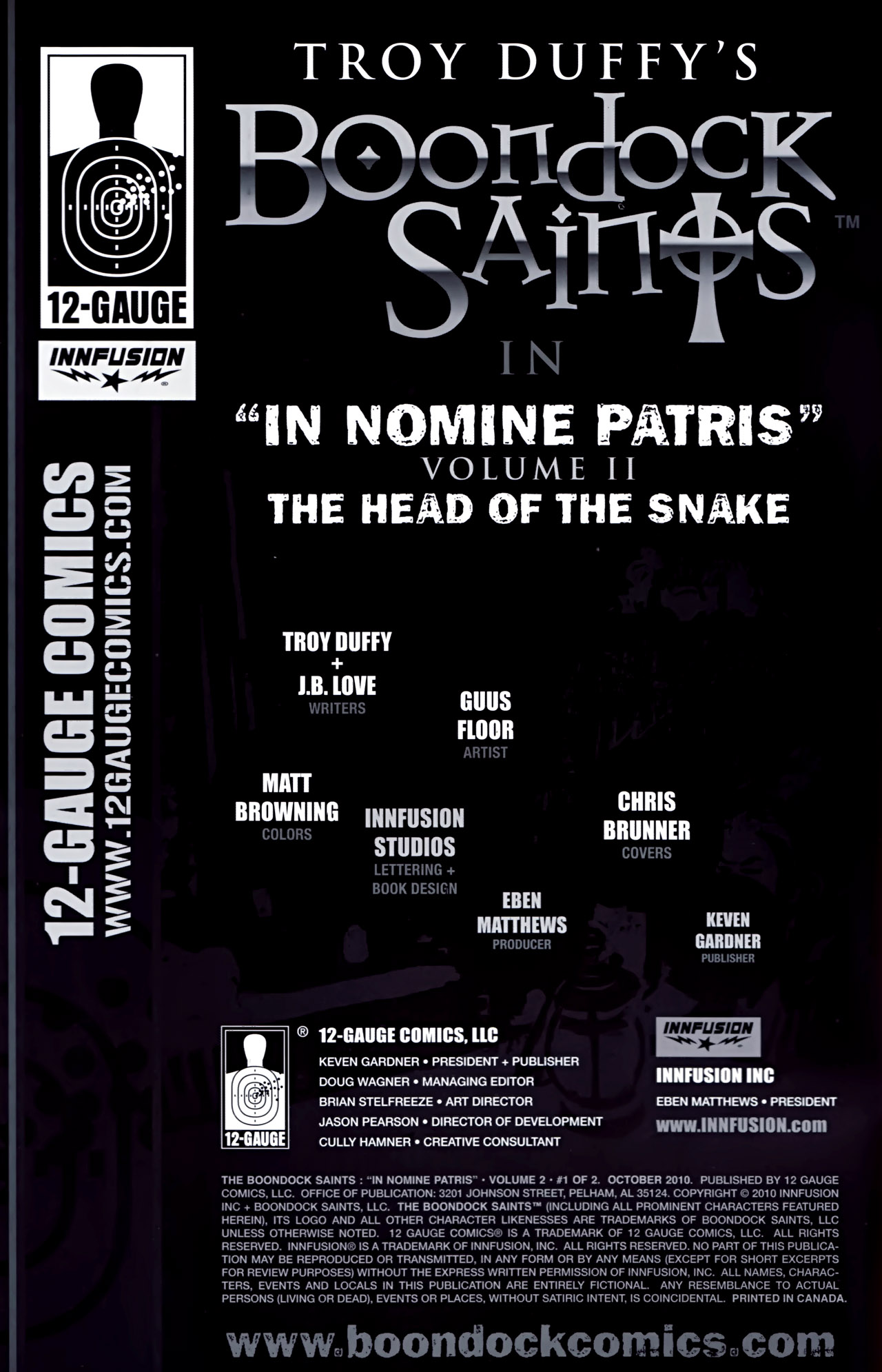 Read online The Boondock Saints: ''In Nomine Patris'' Volume 2 comic -  Issue #1 - 2