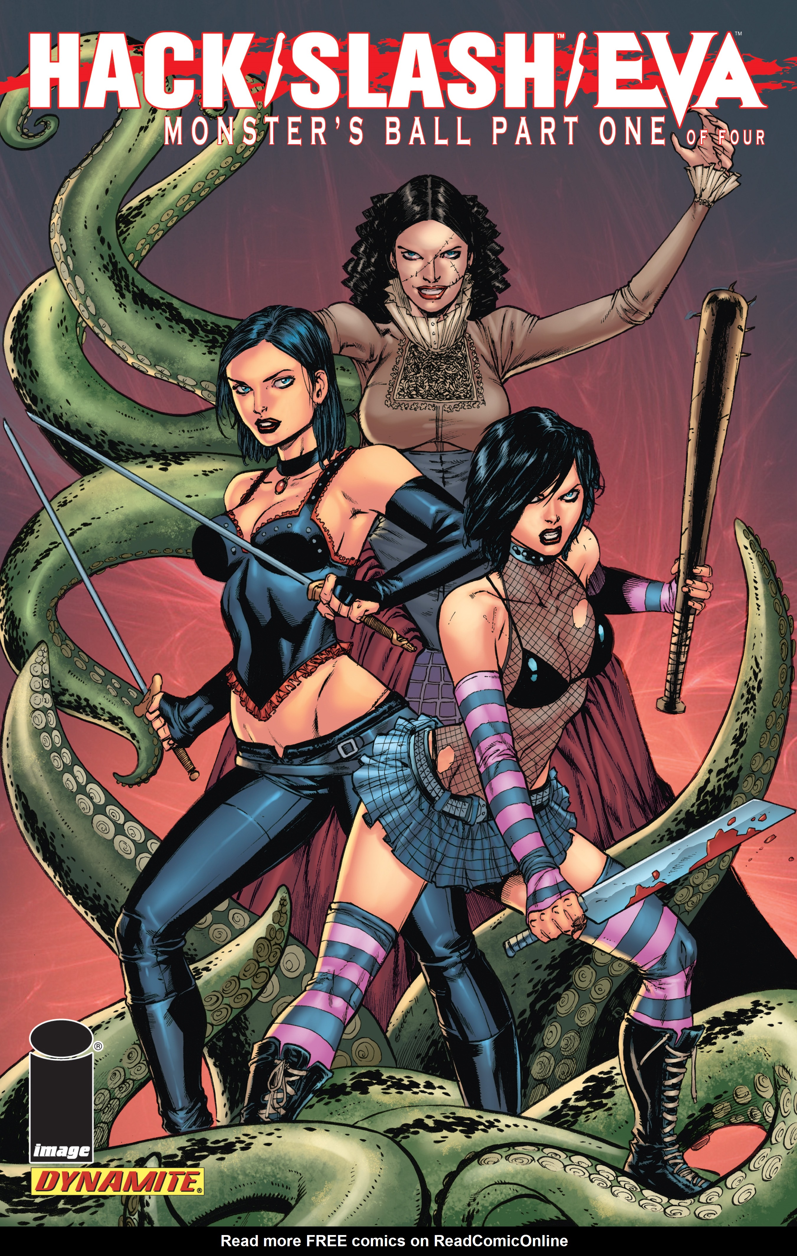 Read online Hack/Slash/Eva Monster's Ball comic -  Issue #1 - 1