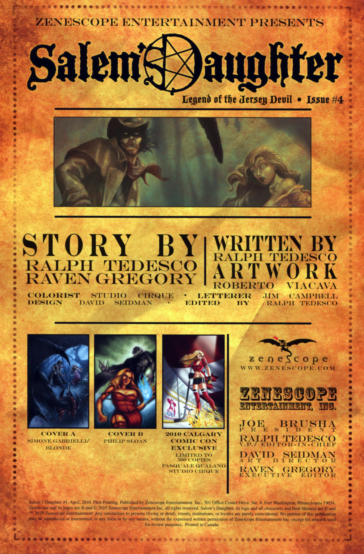 Read online Salem's Daughter comic -  Issue #4 - 2