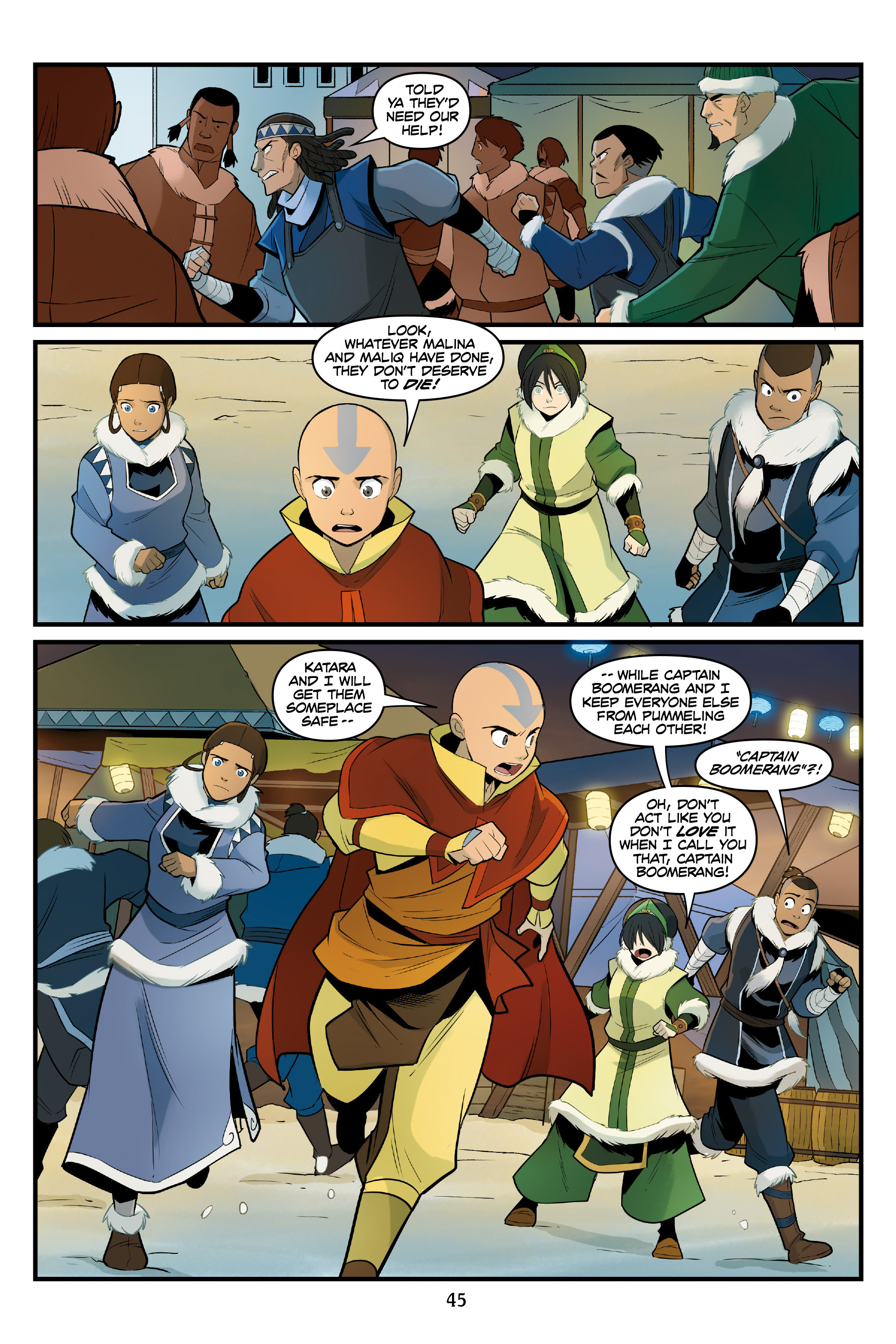 Read online Nickelodeon Avatar: The Last Airbender - North and South comic -  Issue #2 - 45