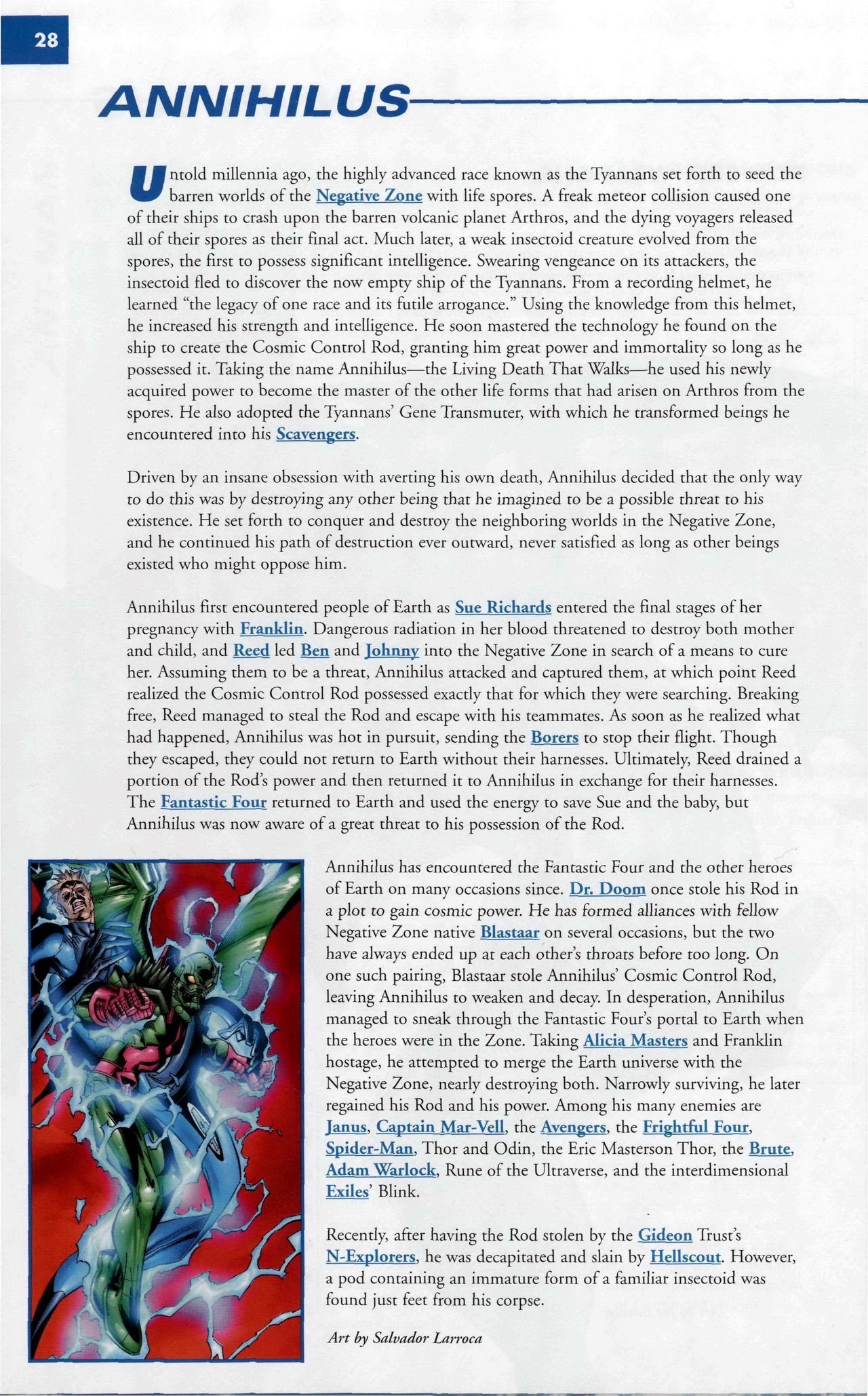 Read online Marvel Encyclopedia comic -  Issue # TPB 6 - 31