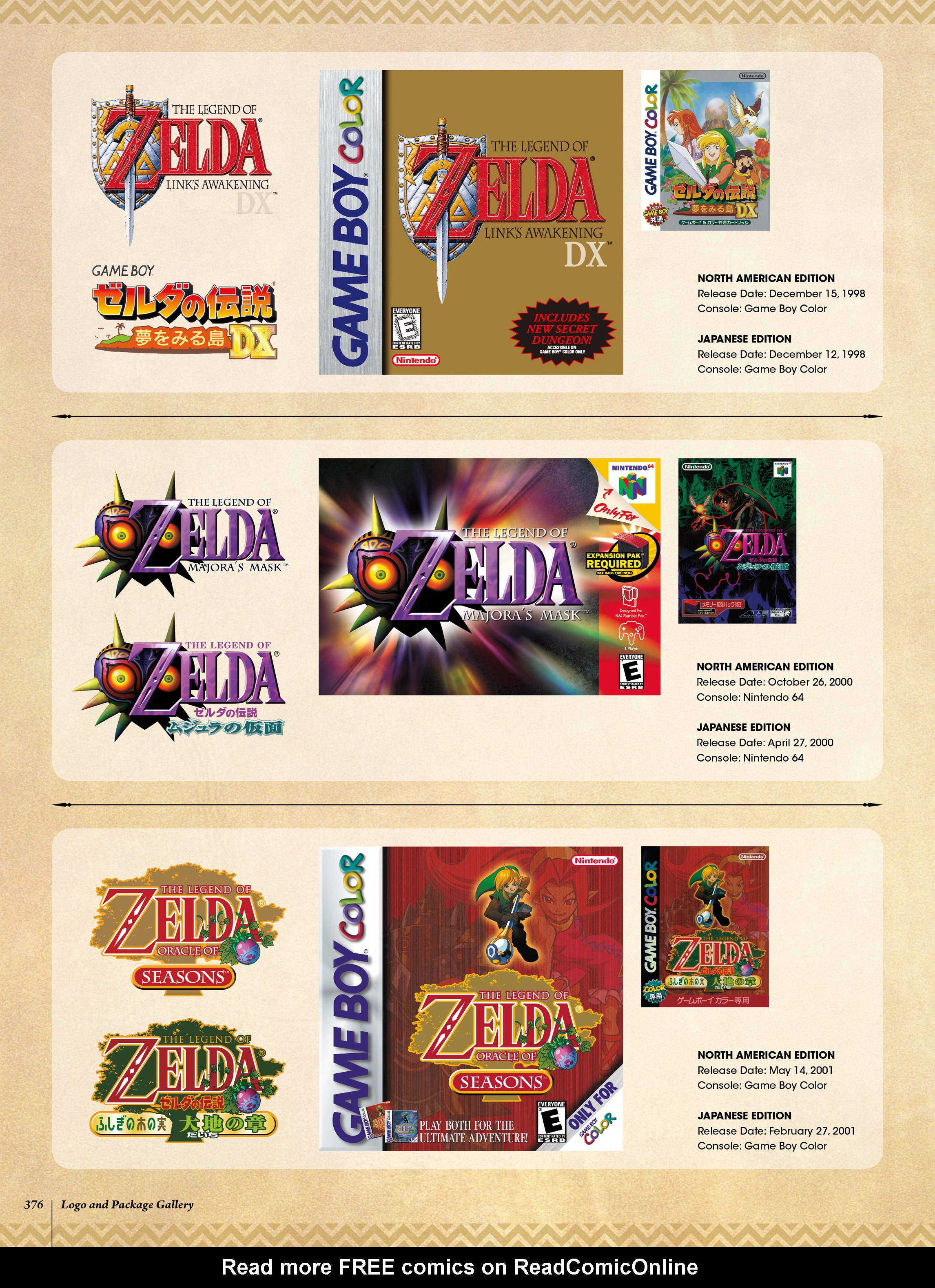 Read online The Legend of Zelda: Art & Artifacts comic -  Issue # TPB - 248