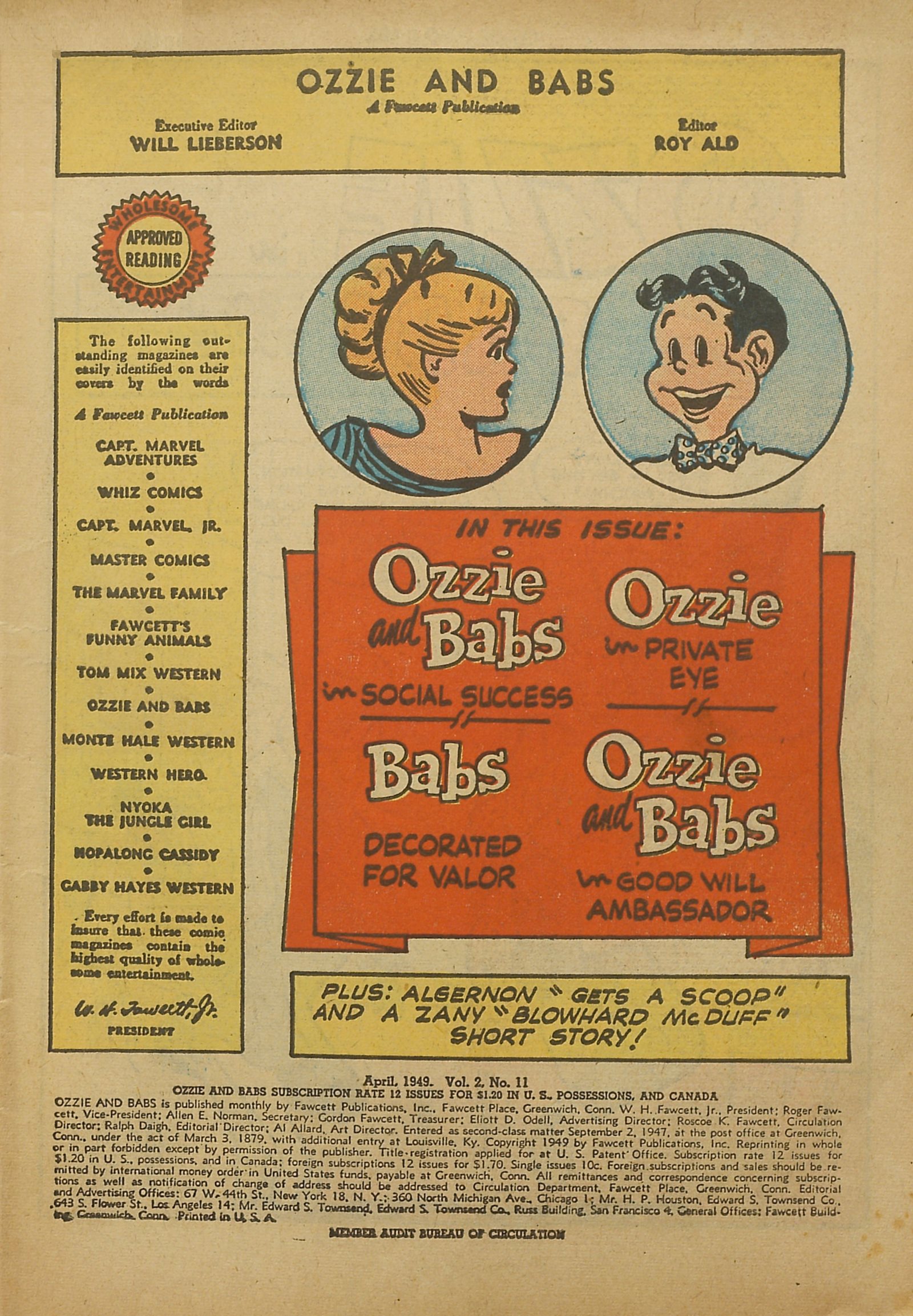 Read online Ozzie And Babs comic -  Issue #11 - 3