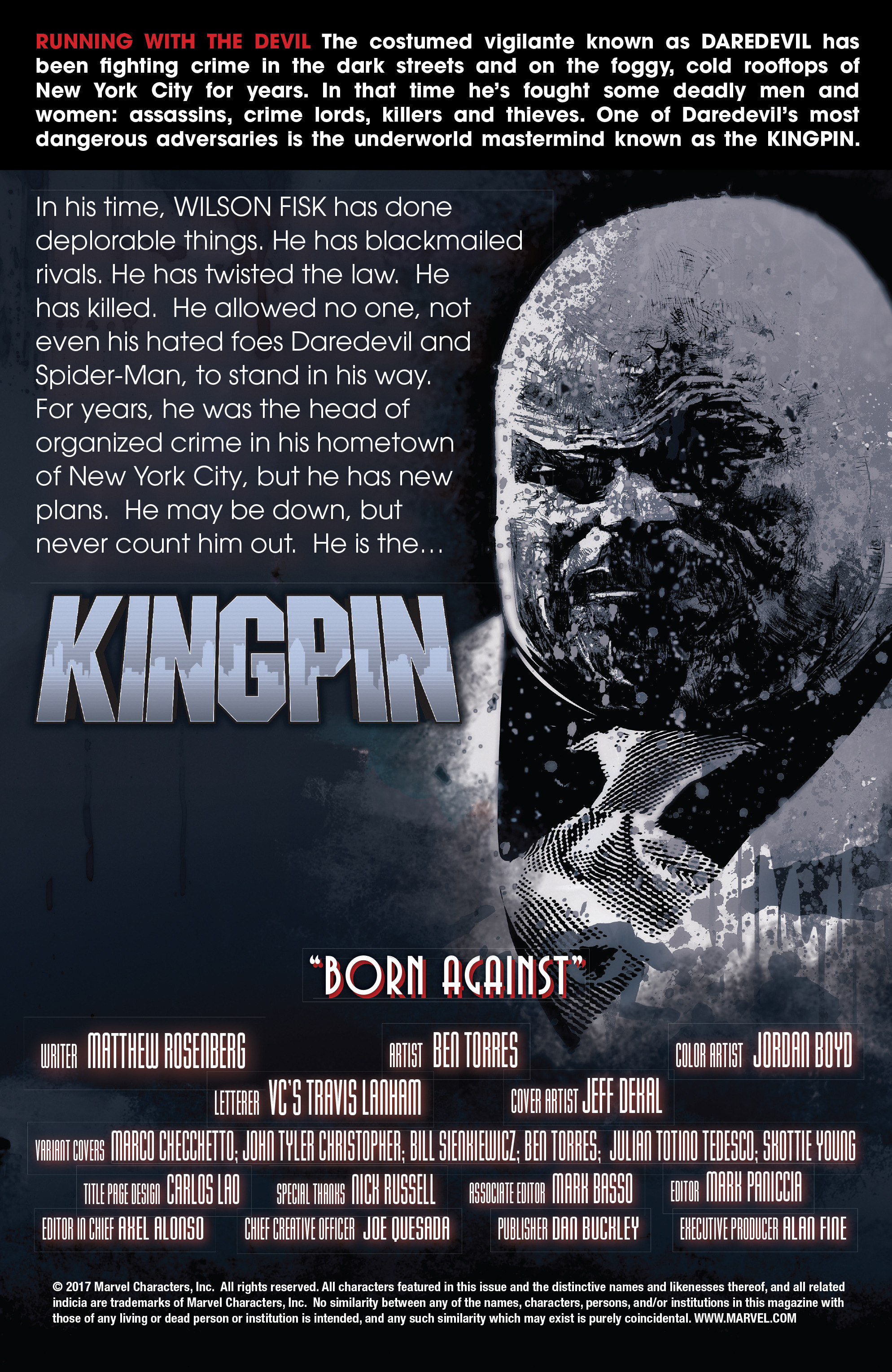 Read online Kingpin (2017) comic -  Issue #1 - 5