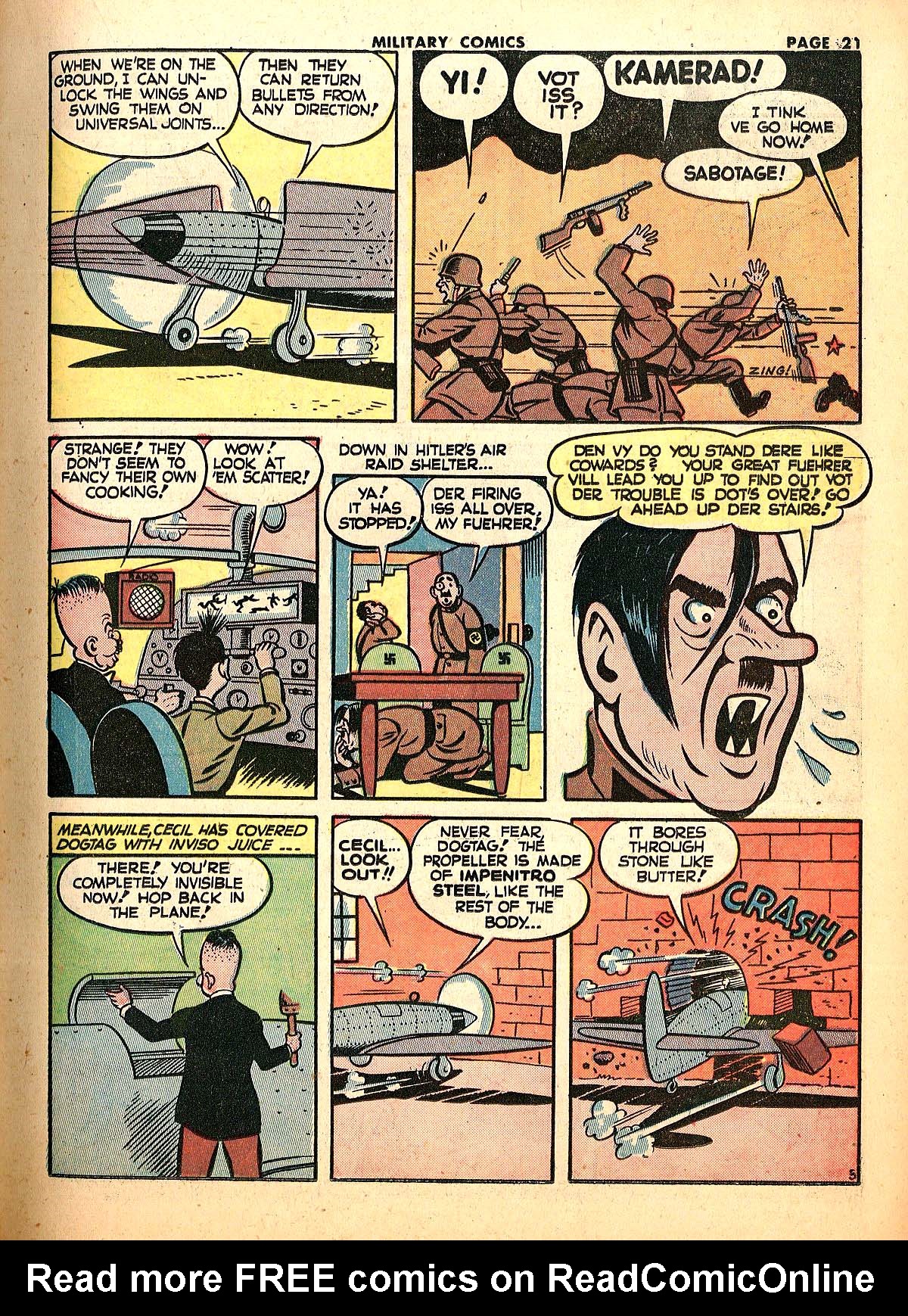 Read online Military Comics comic -  Issue #18 - 23