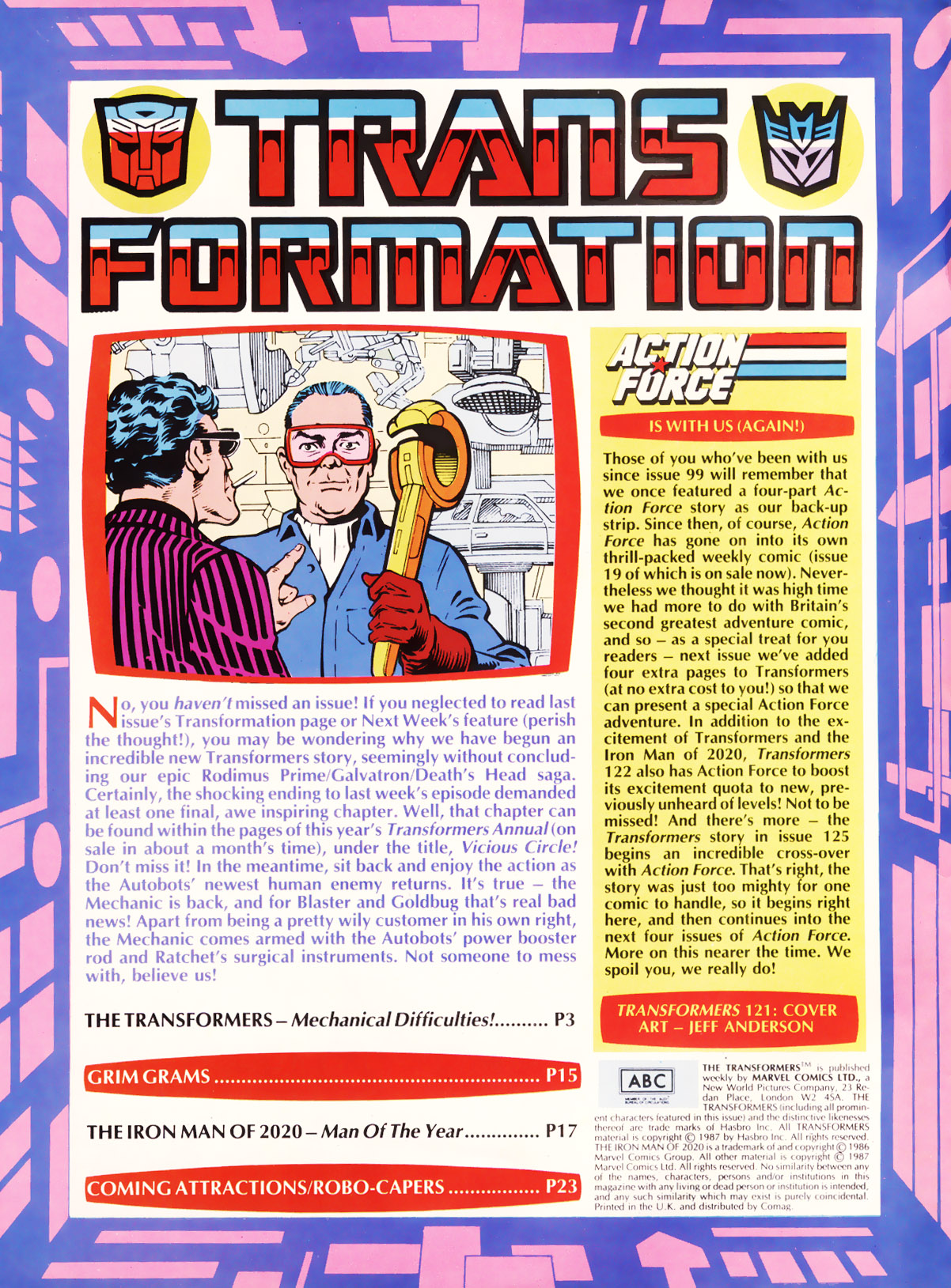 Read online The Transformers (UK) comic -  Issue #121 - 2