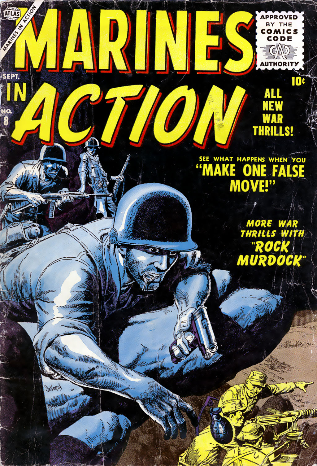 Read online Marines in Action comic -  Issue #8 - 1