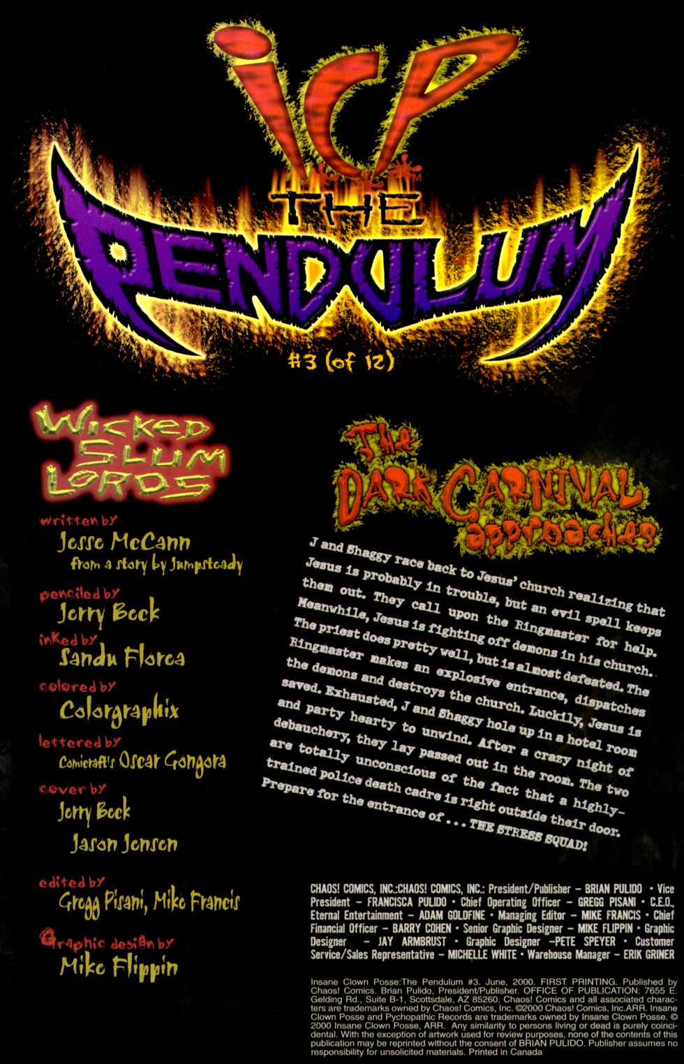 Read online Insane Clown Posse: The Pendulum comic -  Issue #3 - 2