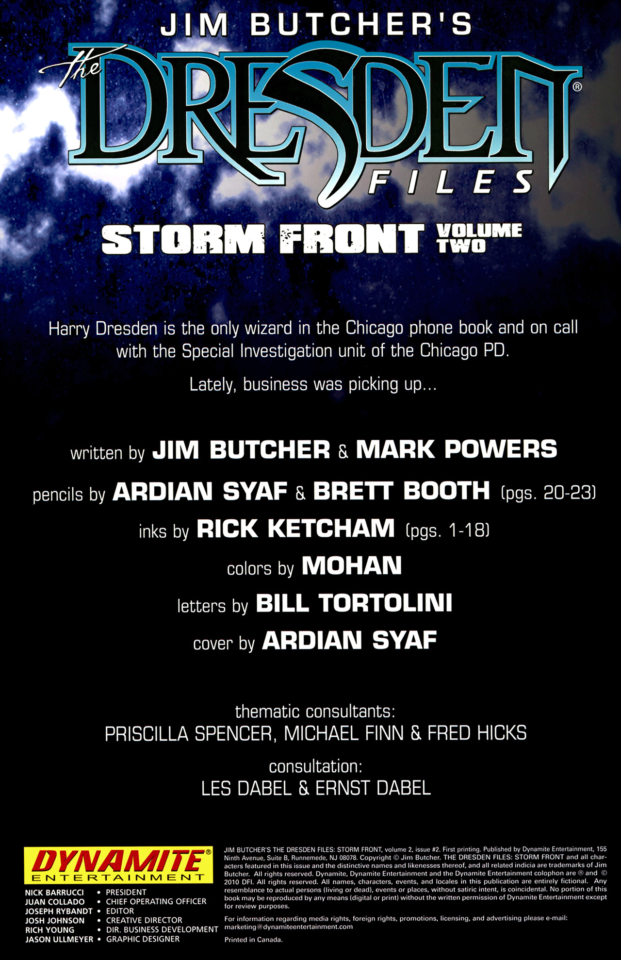 Read online Jim Butcher's The Dresden Files: Storm Front: Volume Two comic -  Issue #2 - 2