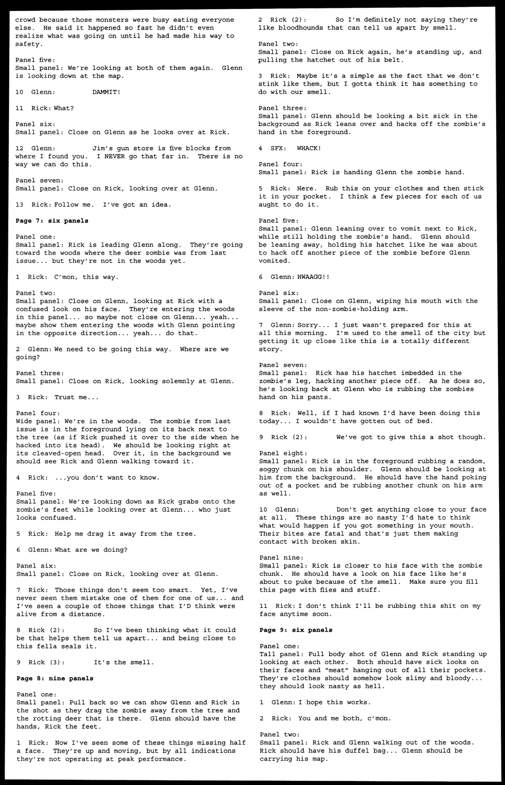 Read online The Walking Dead comic -  Issue # _Script Book 01 - 25