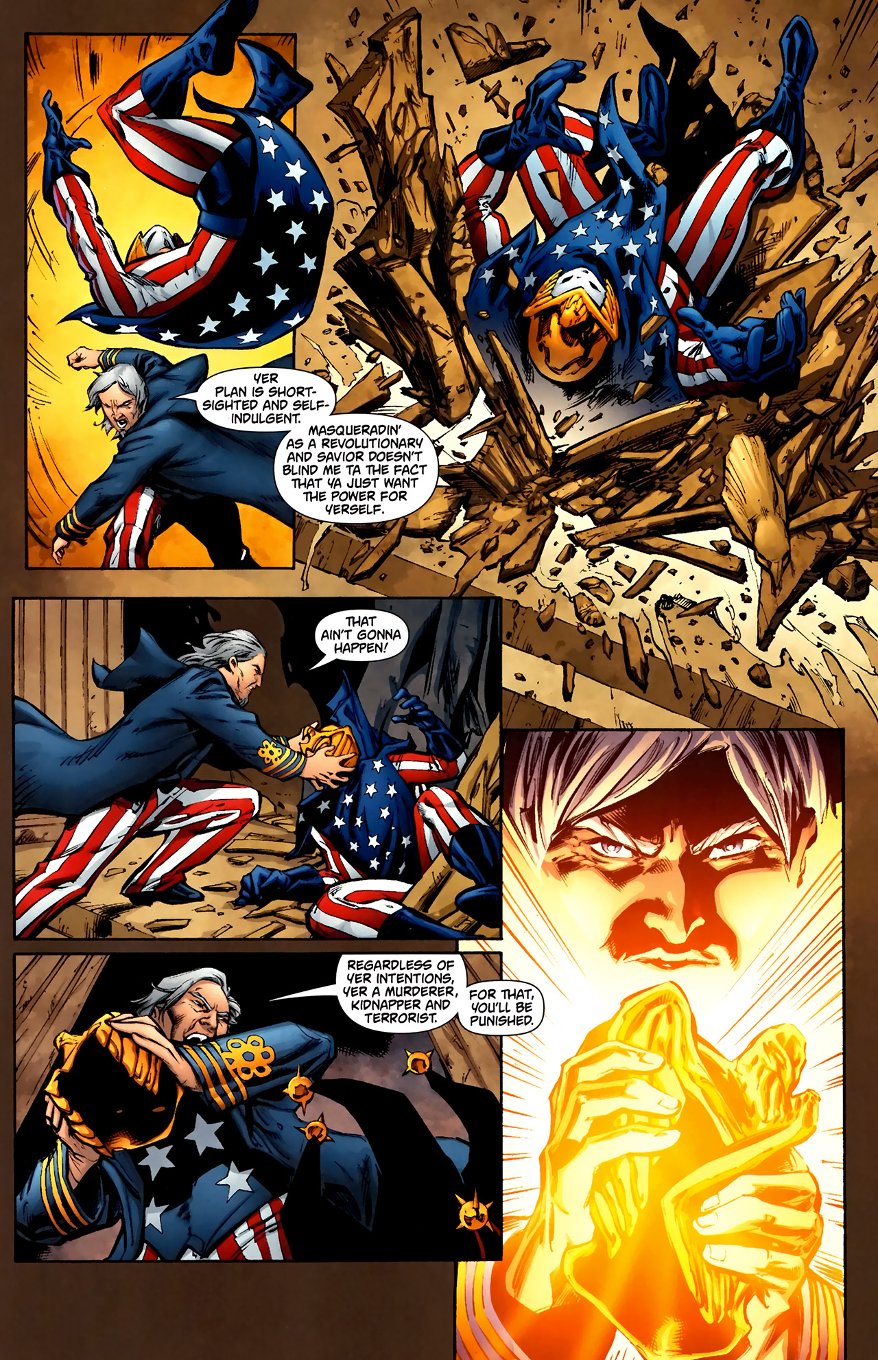 Read online Freedom Fighters (2010) comic -  Issue #8 - 9