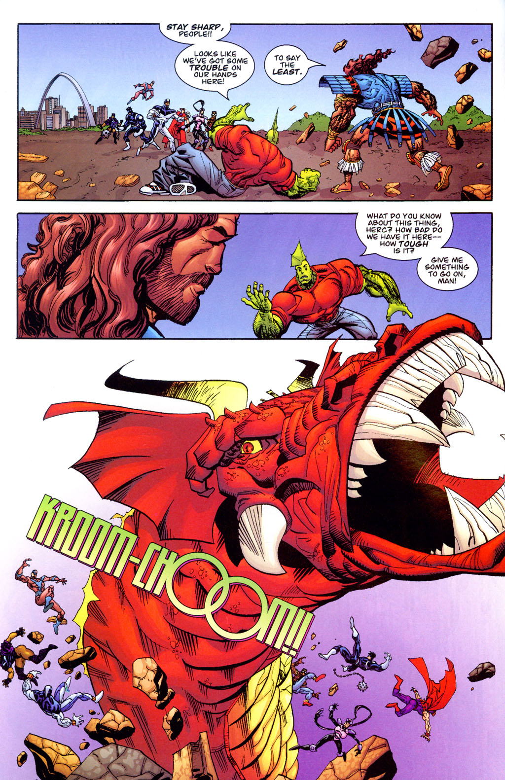 Read online Savage Dragon: God War comic -  Issue #3 - 4