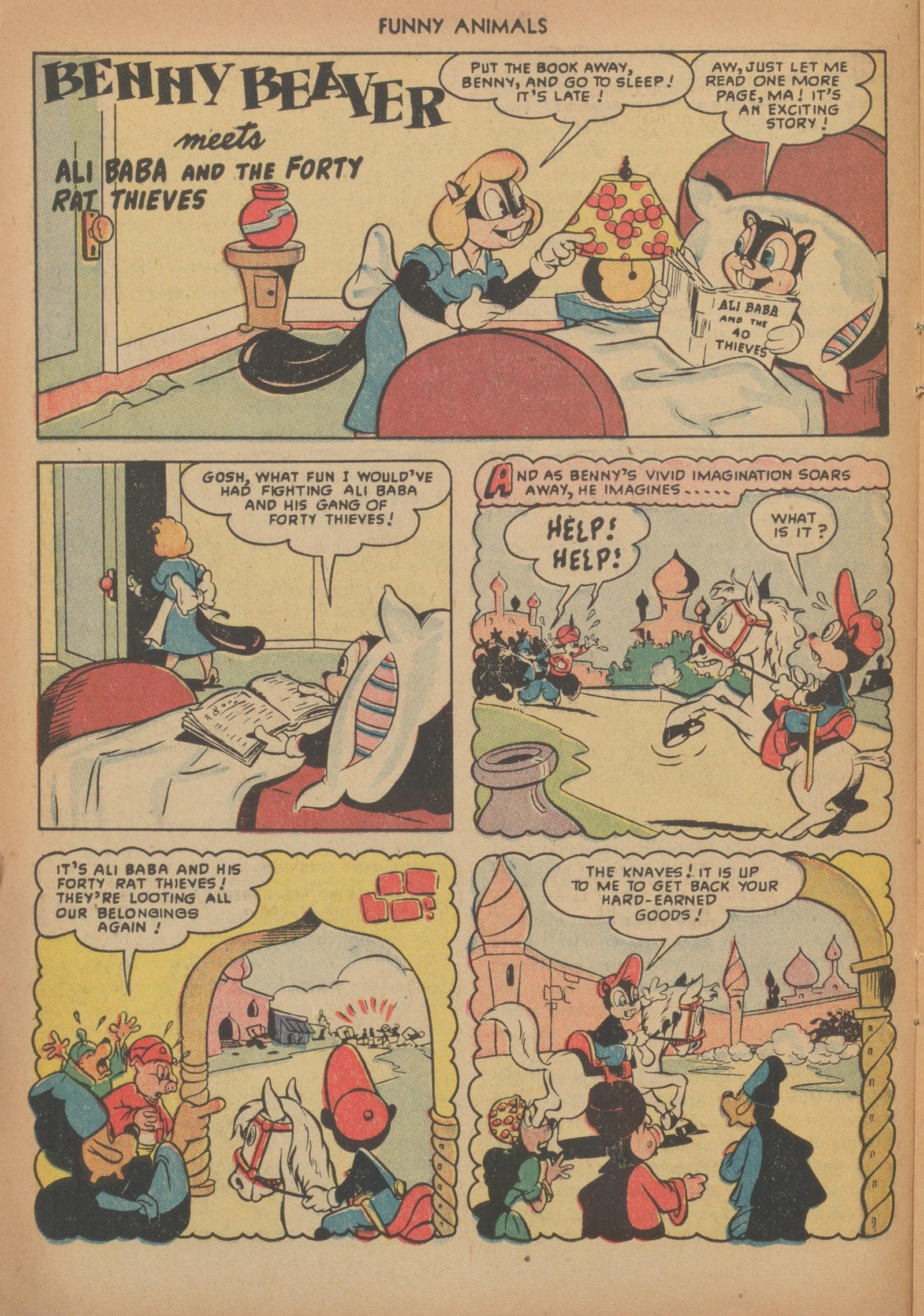 Read online Fawcett's Funny Animals comic -  Issue #64 - 16