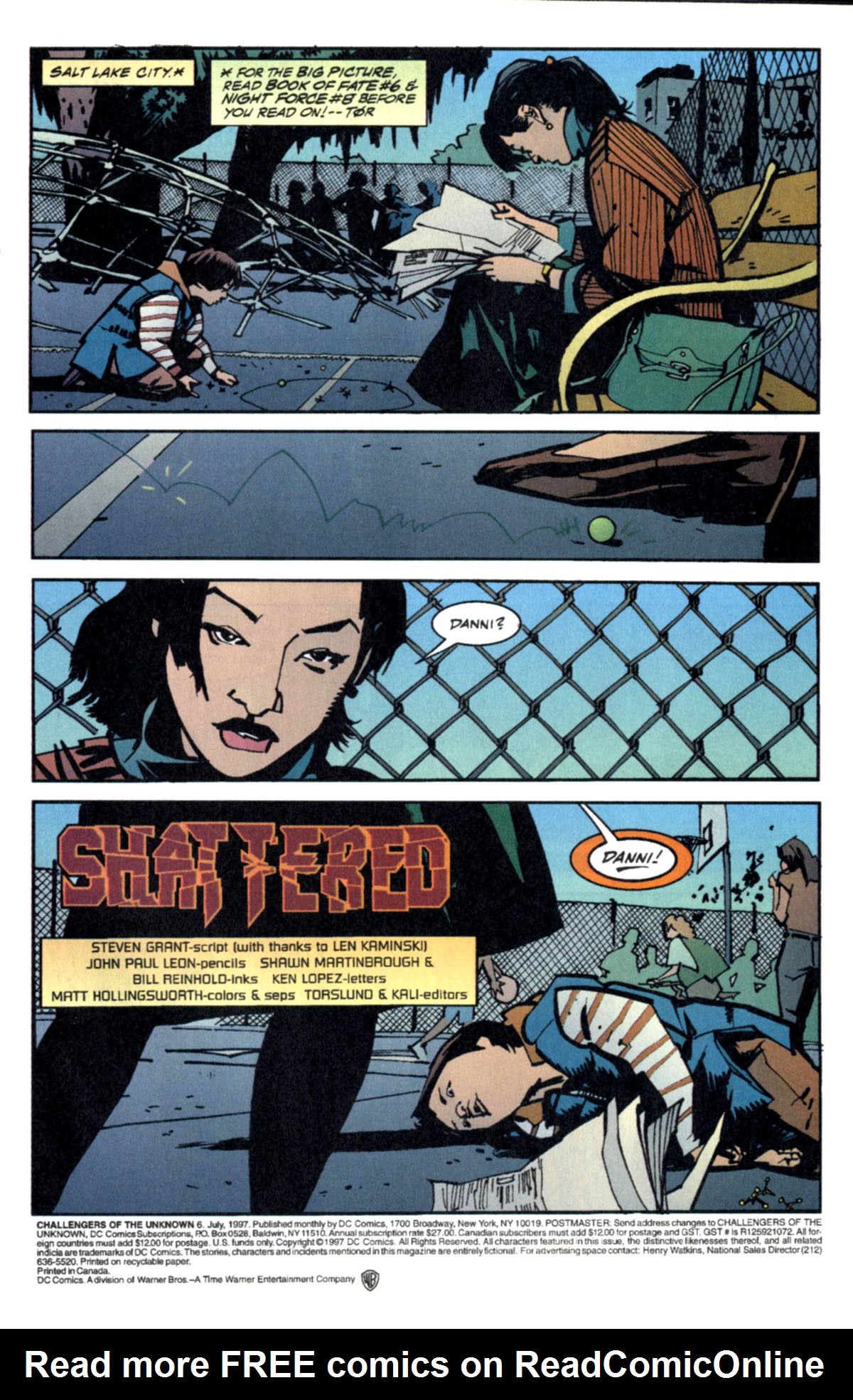 Read online Challengers of the Unknown (1997) comic -  Issue #6 - 3