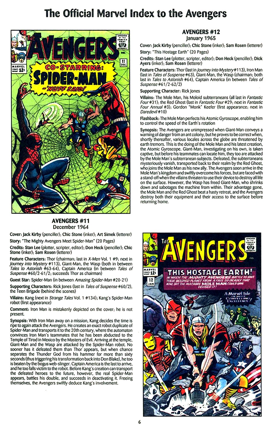 Read online The Official Marvel Index to the Avengers comic -  Issue #1 - 8