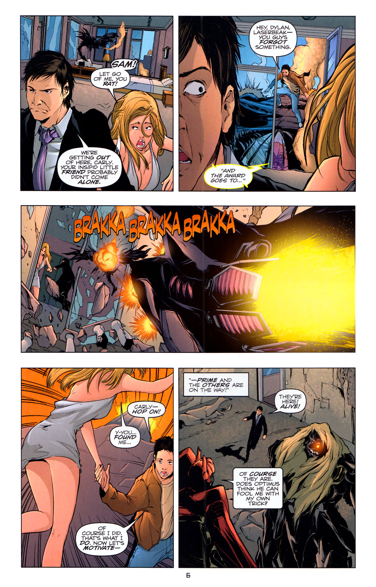 Read online Transformers: Dark of the Moon Movie Adaptation comic -  Issue #4 - 8