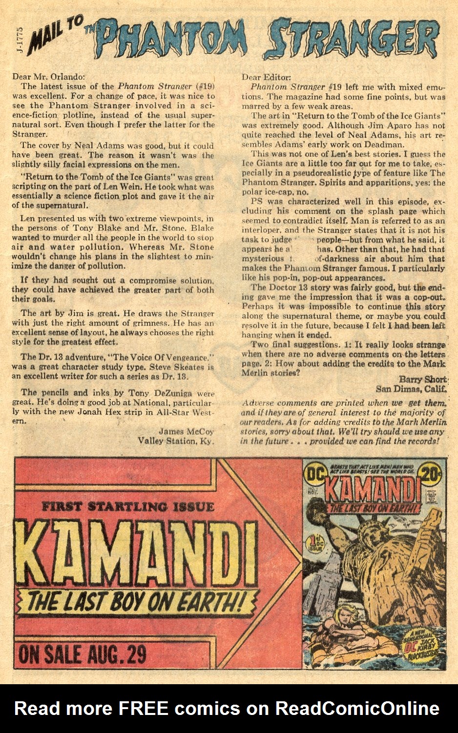 Read online The Phantom Stranger (1969) comic -  Issue #21 - 33