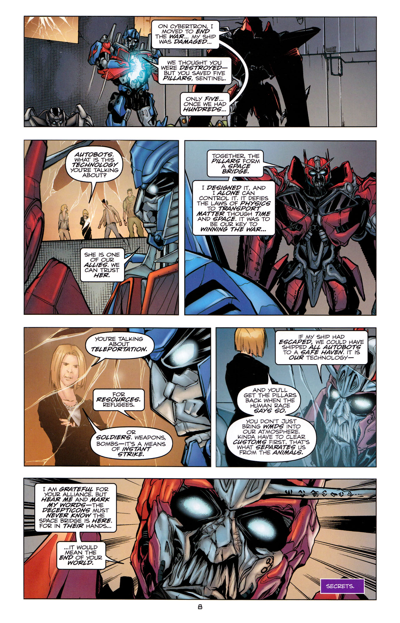 Read online Transformers: Dark of the Moon Movie Adaptation comic -  Issue #2 - 10