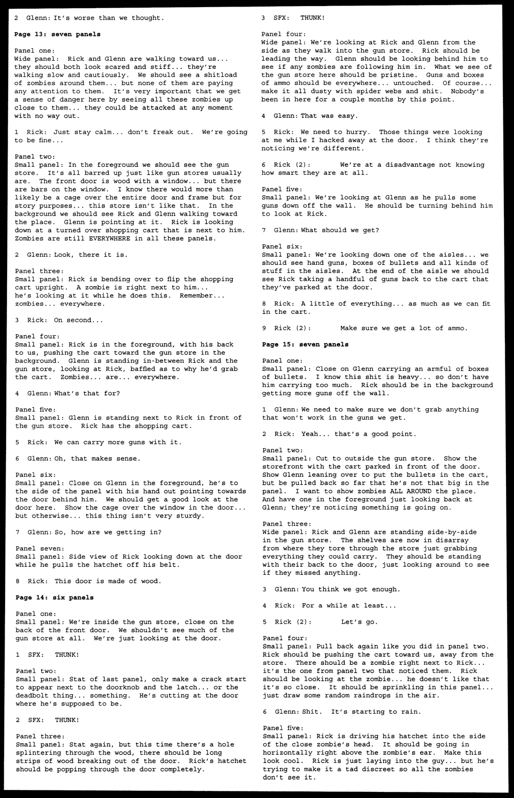 Read online The Walking Dead comic -  Issue # _Script Book 01 - 27